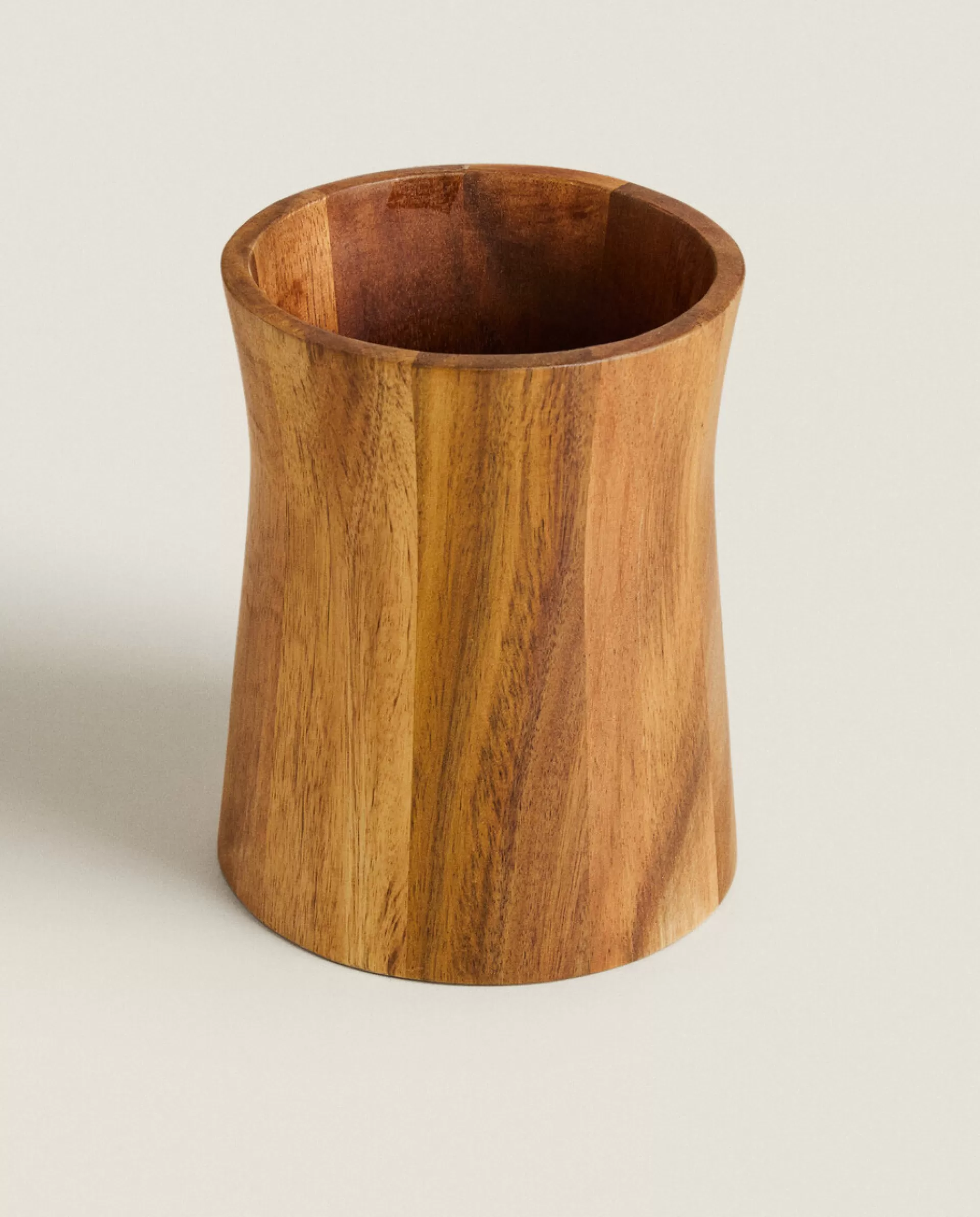 ZARA Home Acacia Utensil Holder Natural Colour Fashion