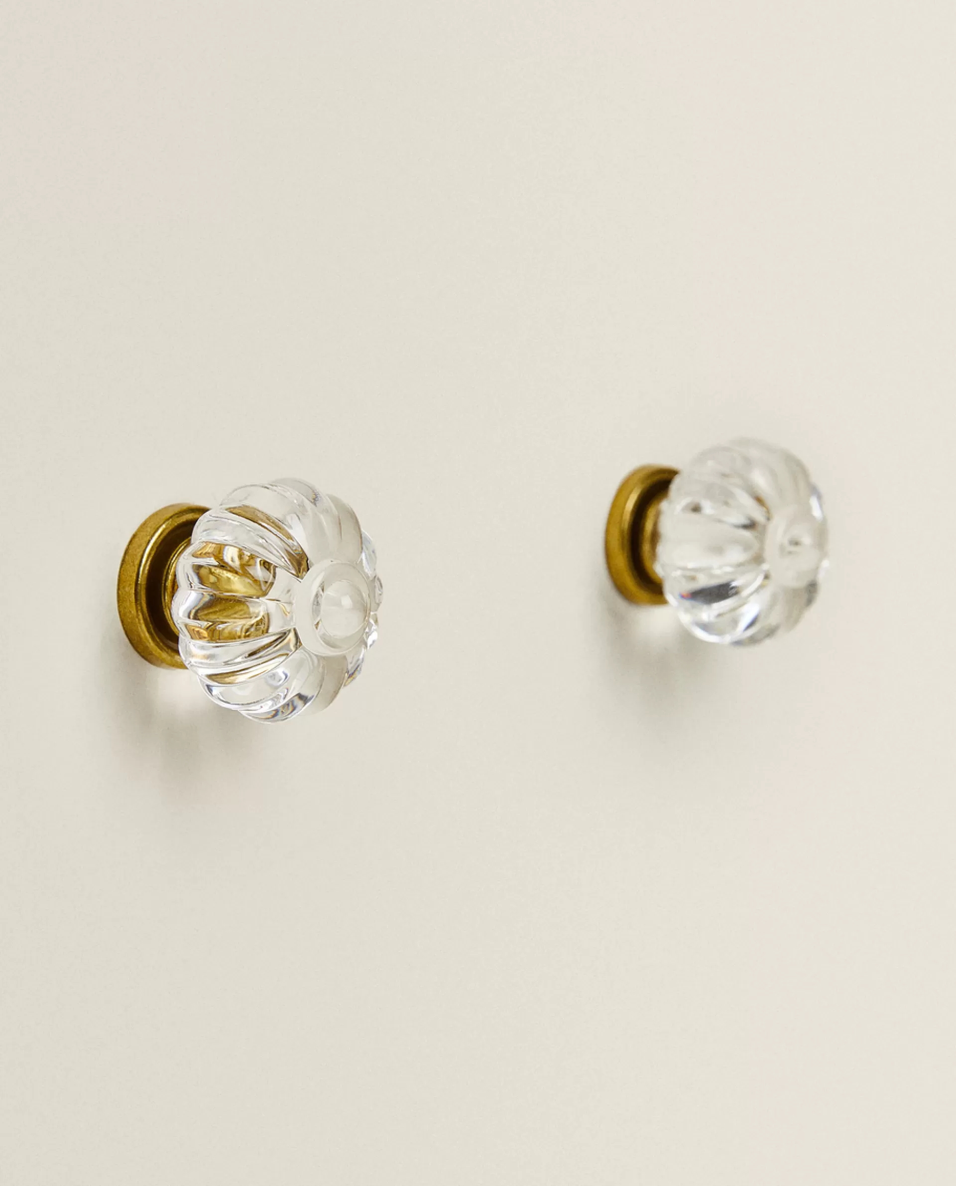ZARA Home Acrylic Flower Door Knob (Pack Of 2) Transparent Cheap
