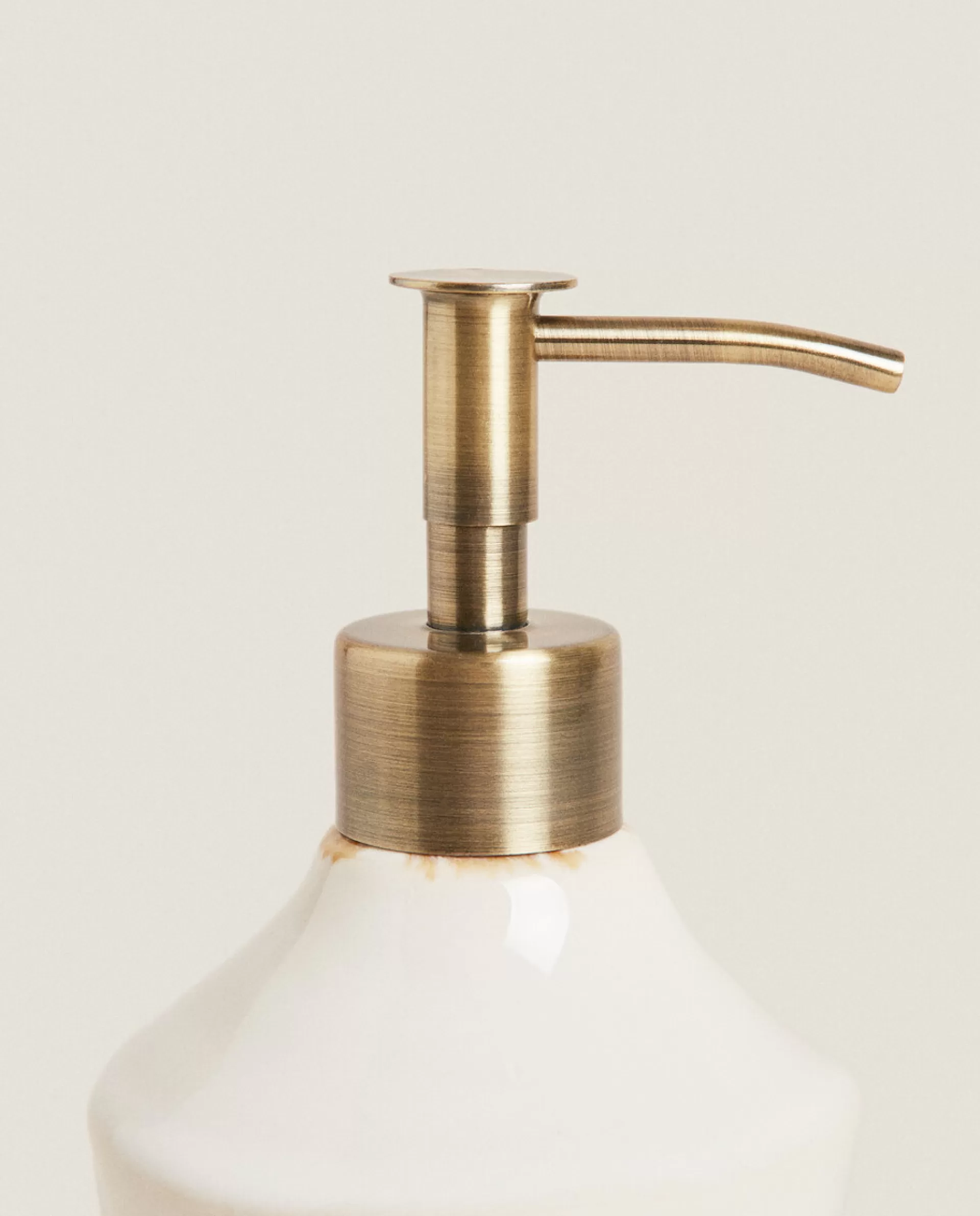 ZARA Home Antique Finish Ceramic Dispenser Cream Outlet