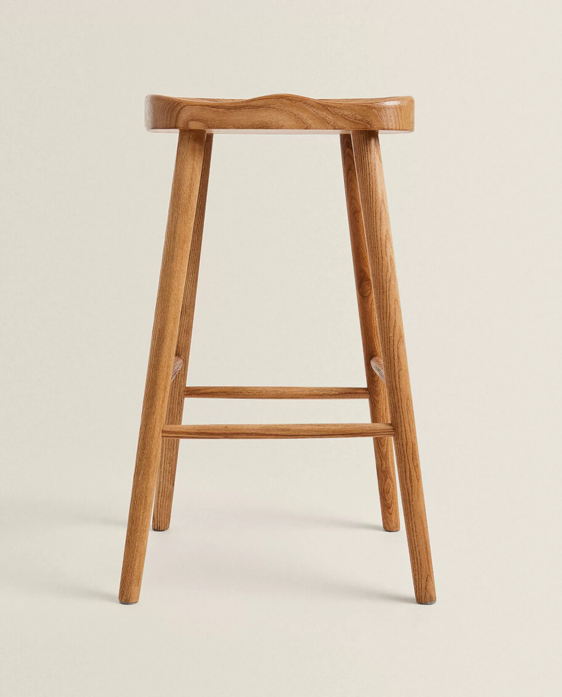 ZARA Home Ash Wood Stool Brown Best