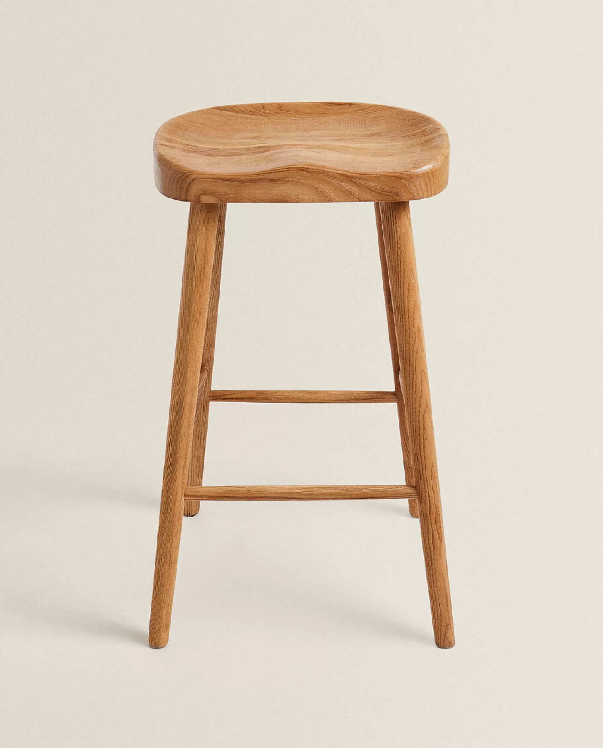 ZARA Home Ash Wood Stool Brown Best