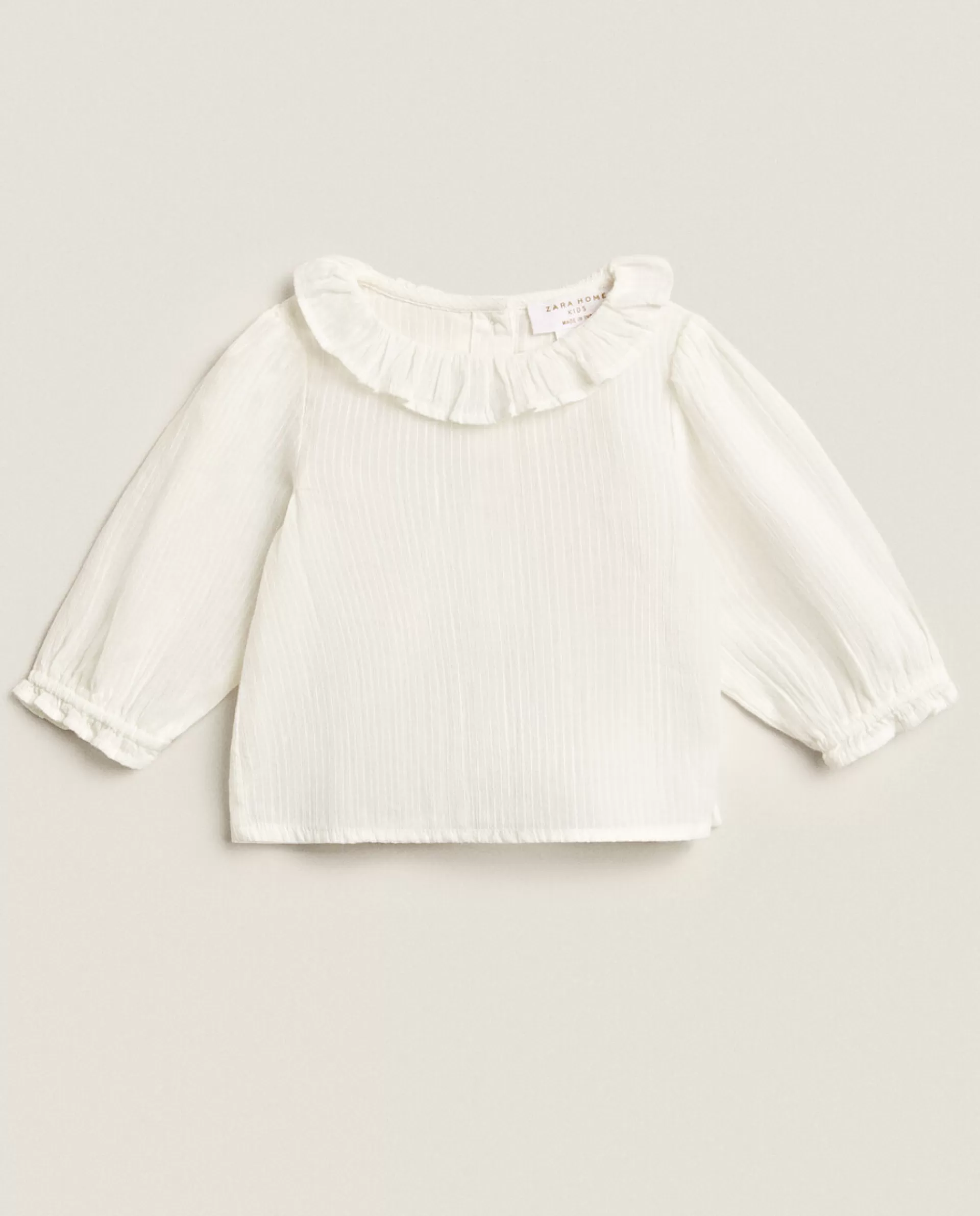 ZARA Home Baby Shirt With Ruffles White Flash Sale