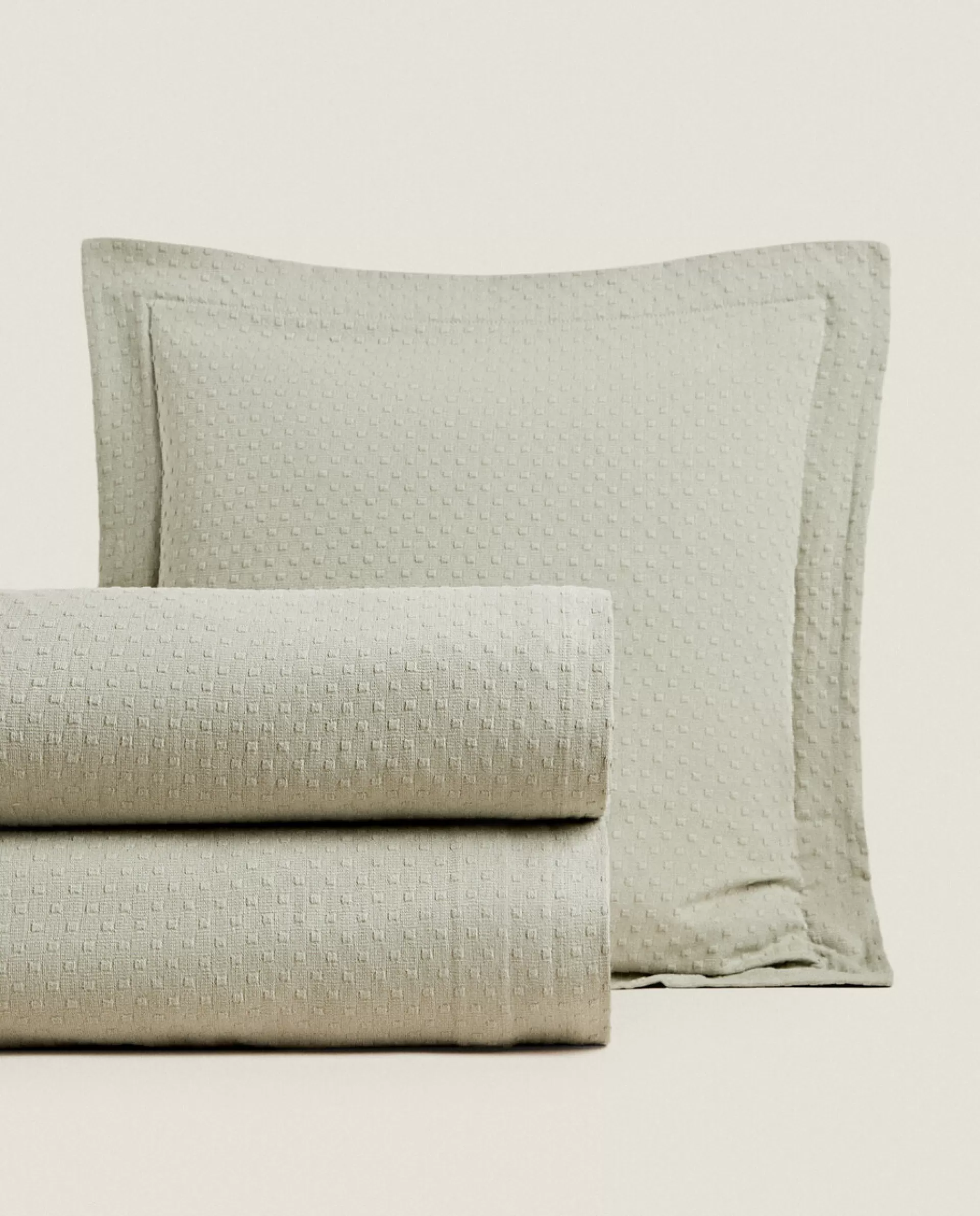 ZARA Home Bedspread With Polka Dot Design Green Cheap