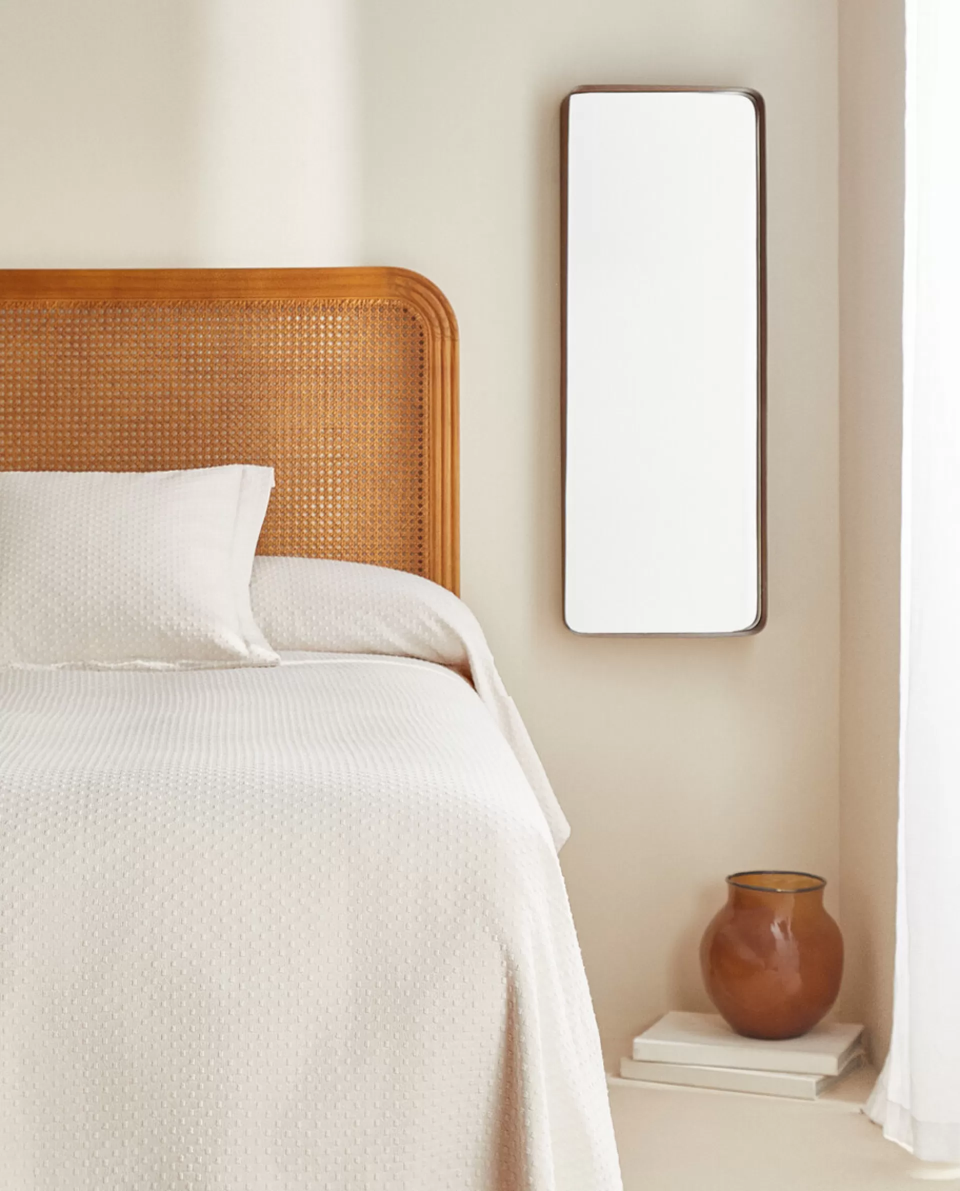 ZARA Home Bedspread With Polka Dot Design Beige Cheap