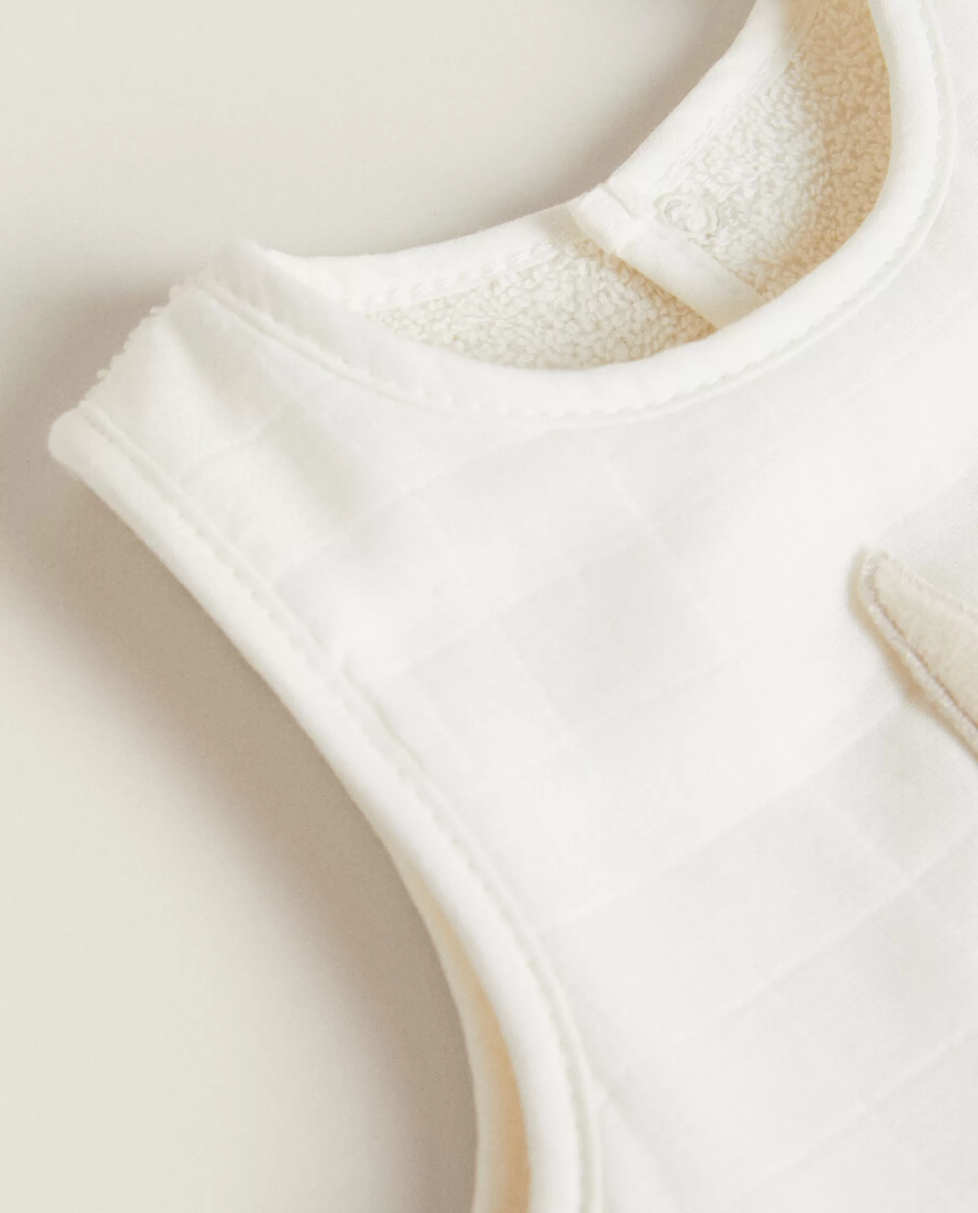 ZARA Home Bib With Bunny Applique Cream Flash Sale