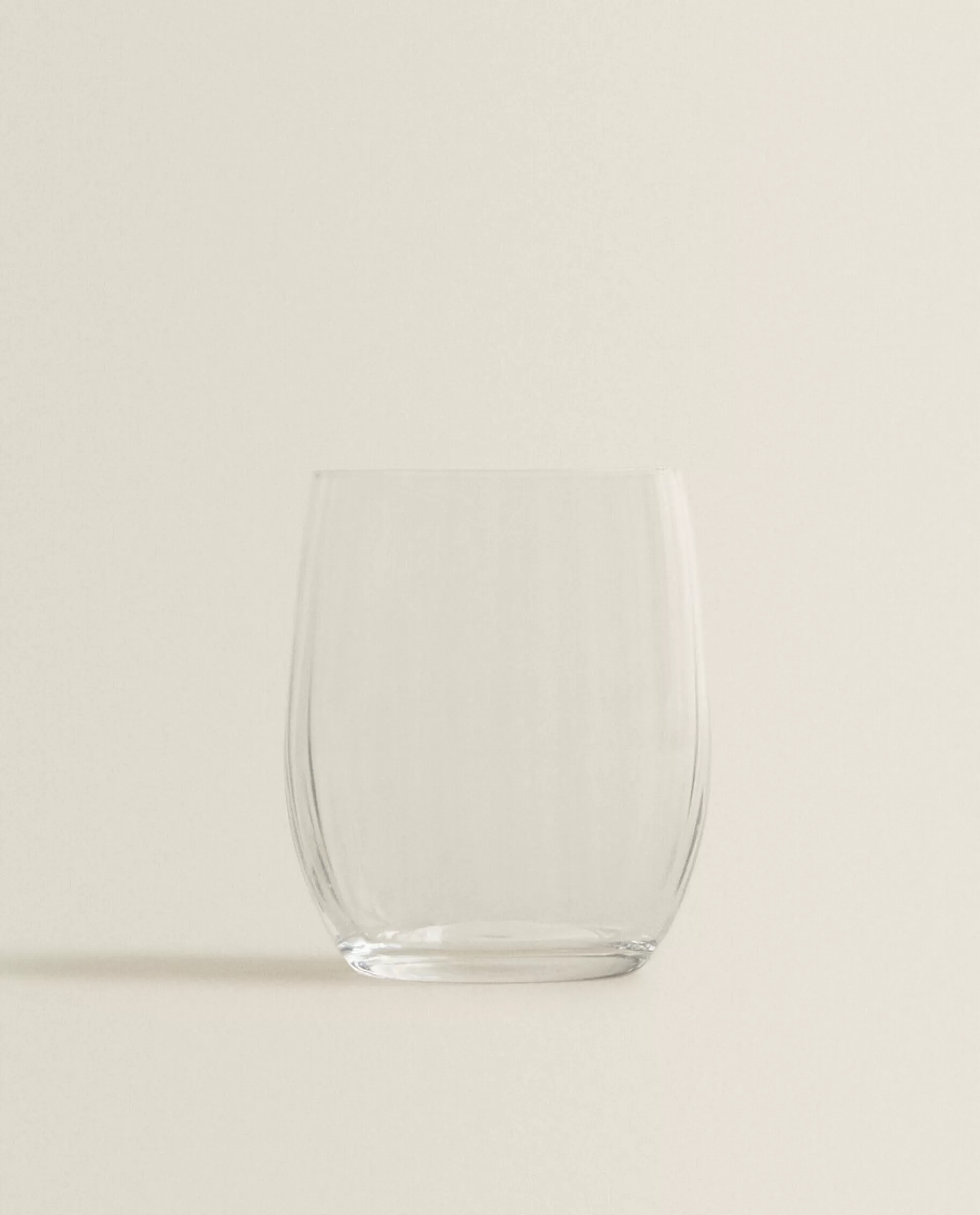 ZARA Home Bohemia Crystal Tumbler With Lines Transparent Discount