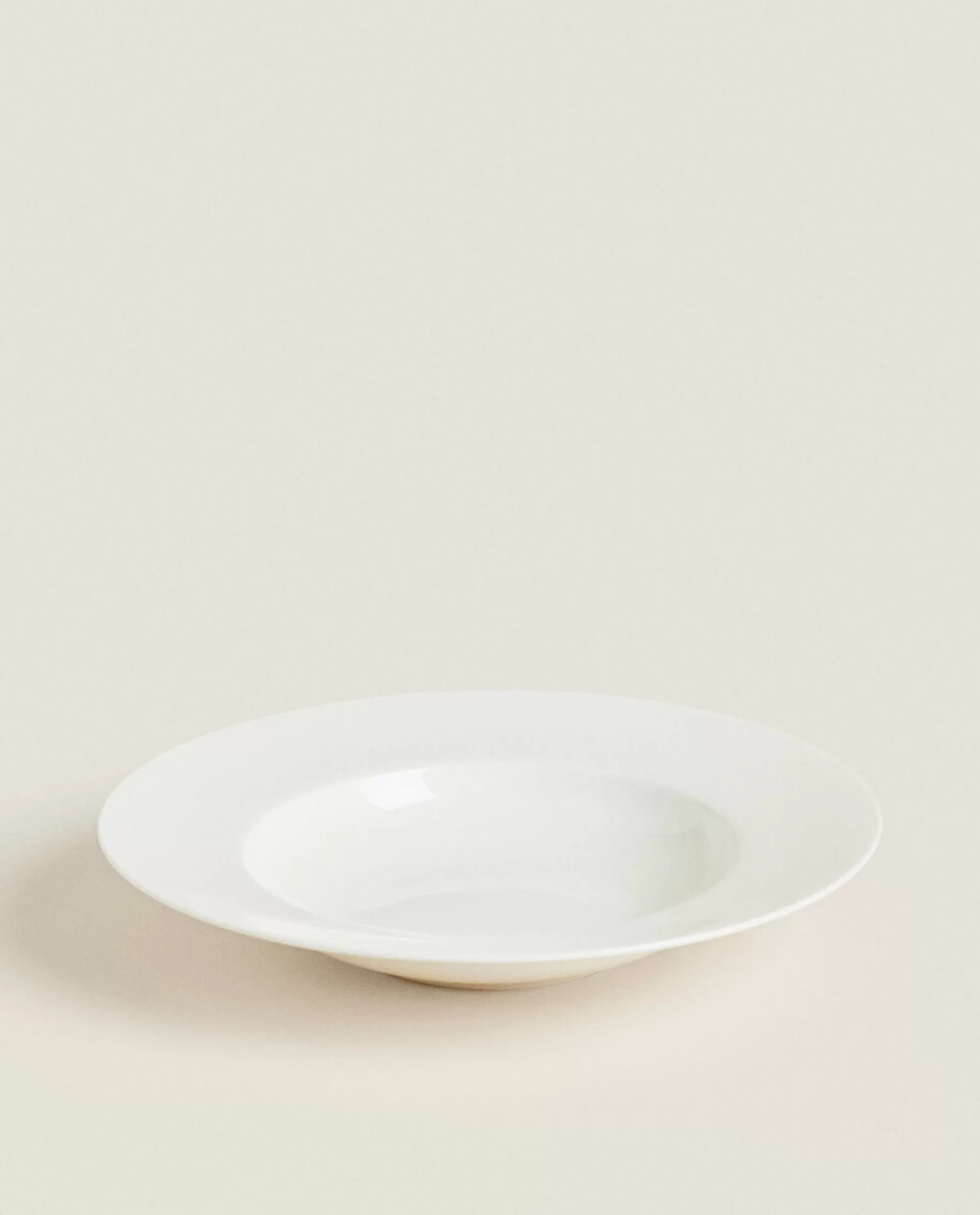ZARA Home Bone China Pasta Plate White Flash Sale