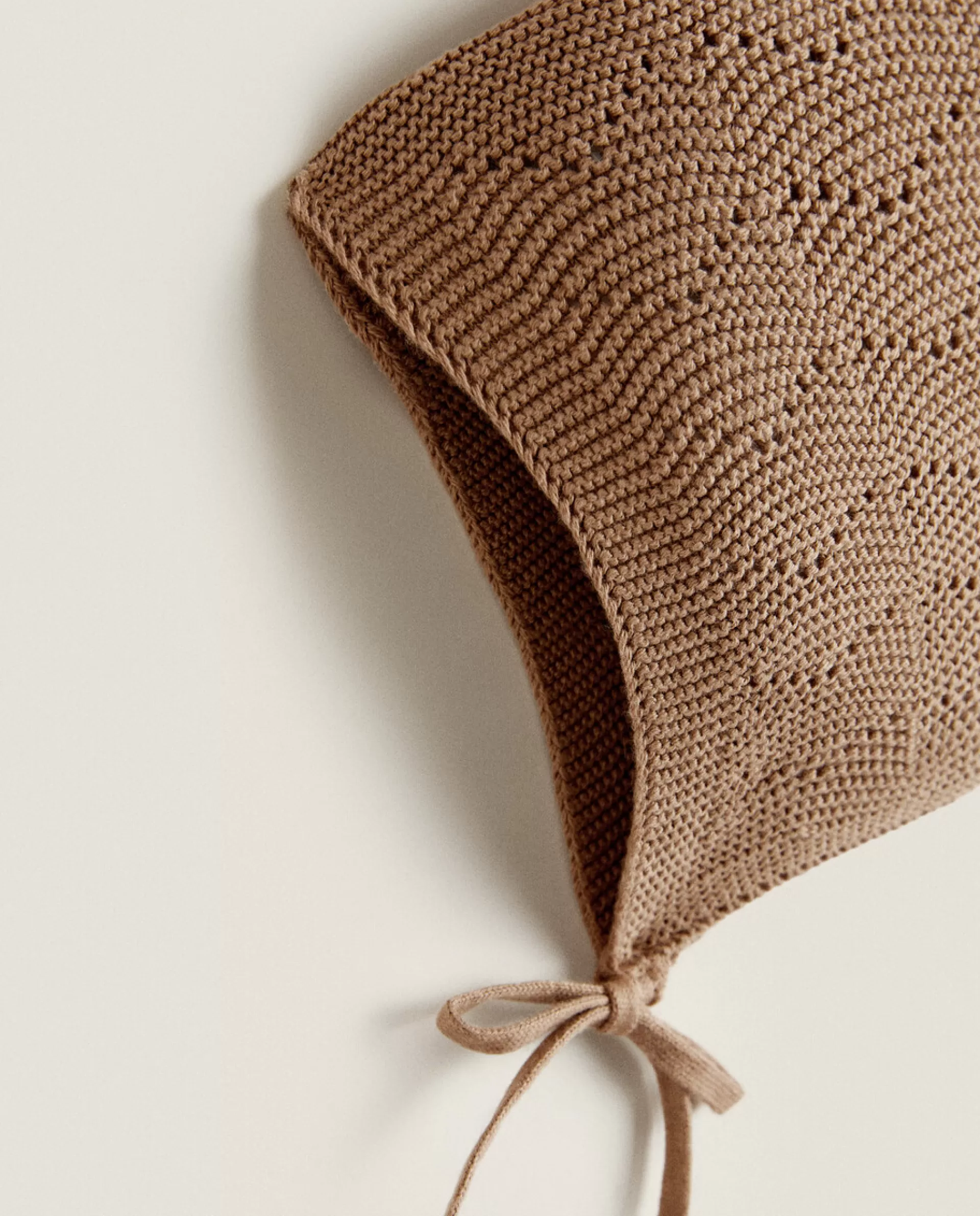 ZARA Home Bonnet With Openwork Brown Flash Sale