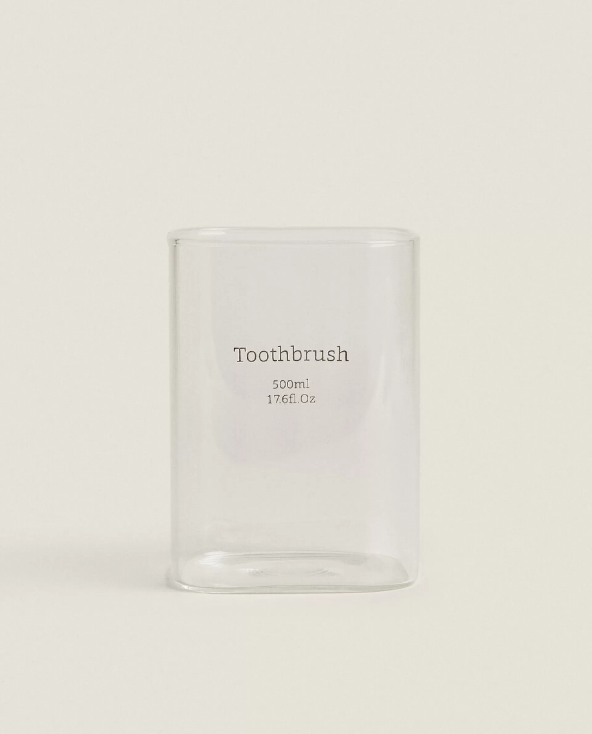 ZARA Home Borosilicate Glass Slogan Tumbler Transparent Fashion