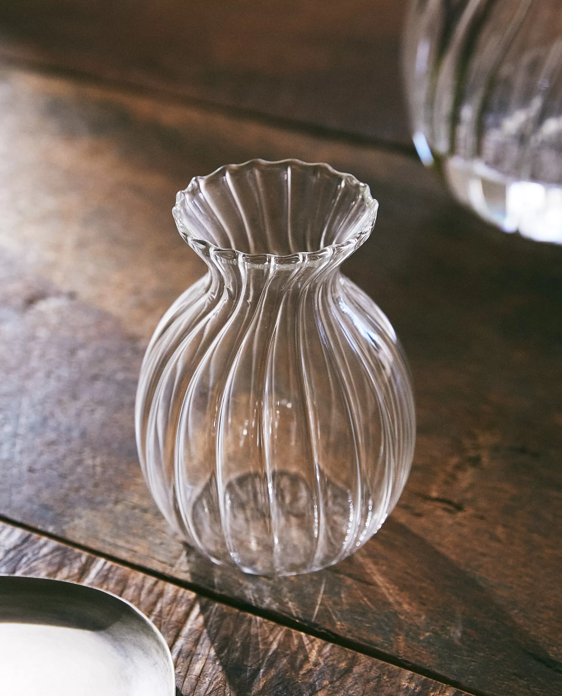 borosilicate_glass_vase_with_lines_2-3.webp ZARA Home Borosilicate Glass Vase With Lines Transparent Flash Sale