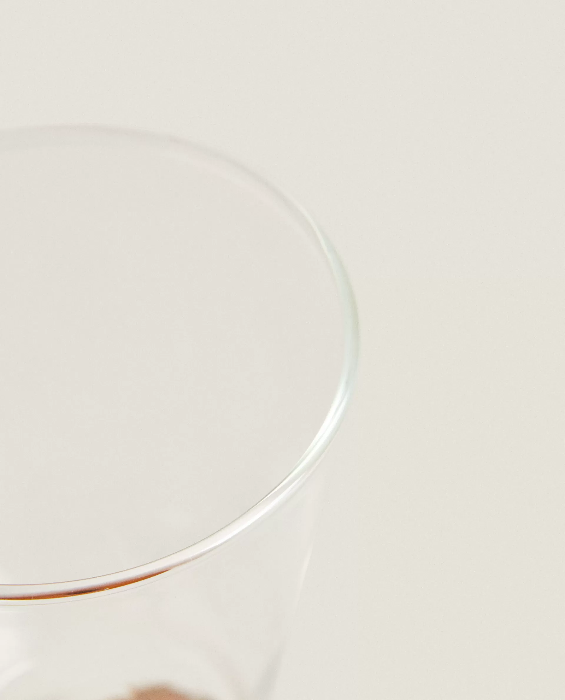 ZARA Home Borosilicate Wine Glass With Colored Stem Orange Fashion