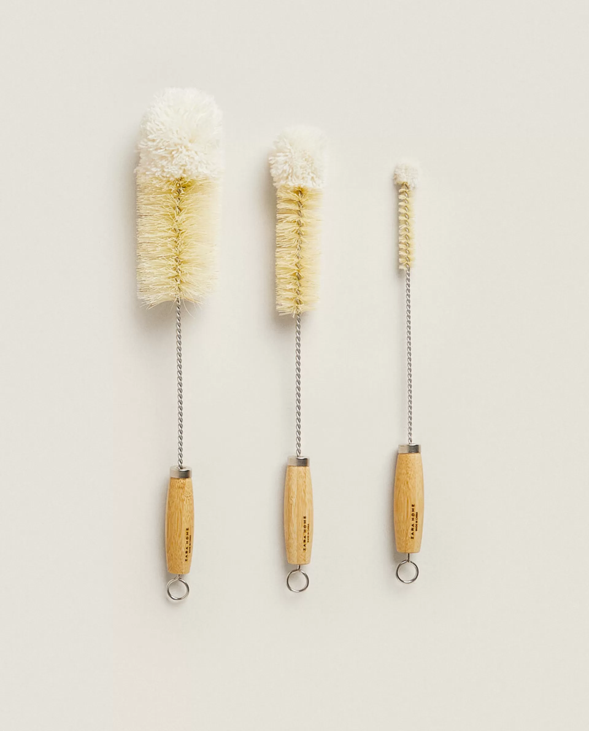 ZARA Home Bottle Brush (Pack Of 3) Natural Colour Cheap