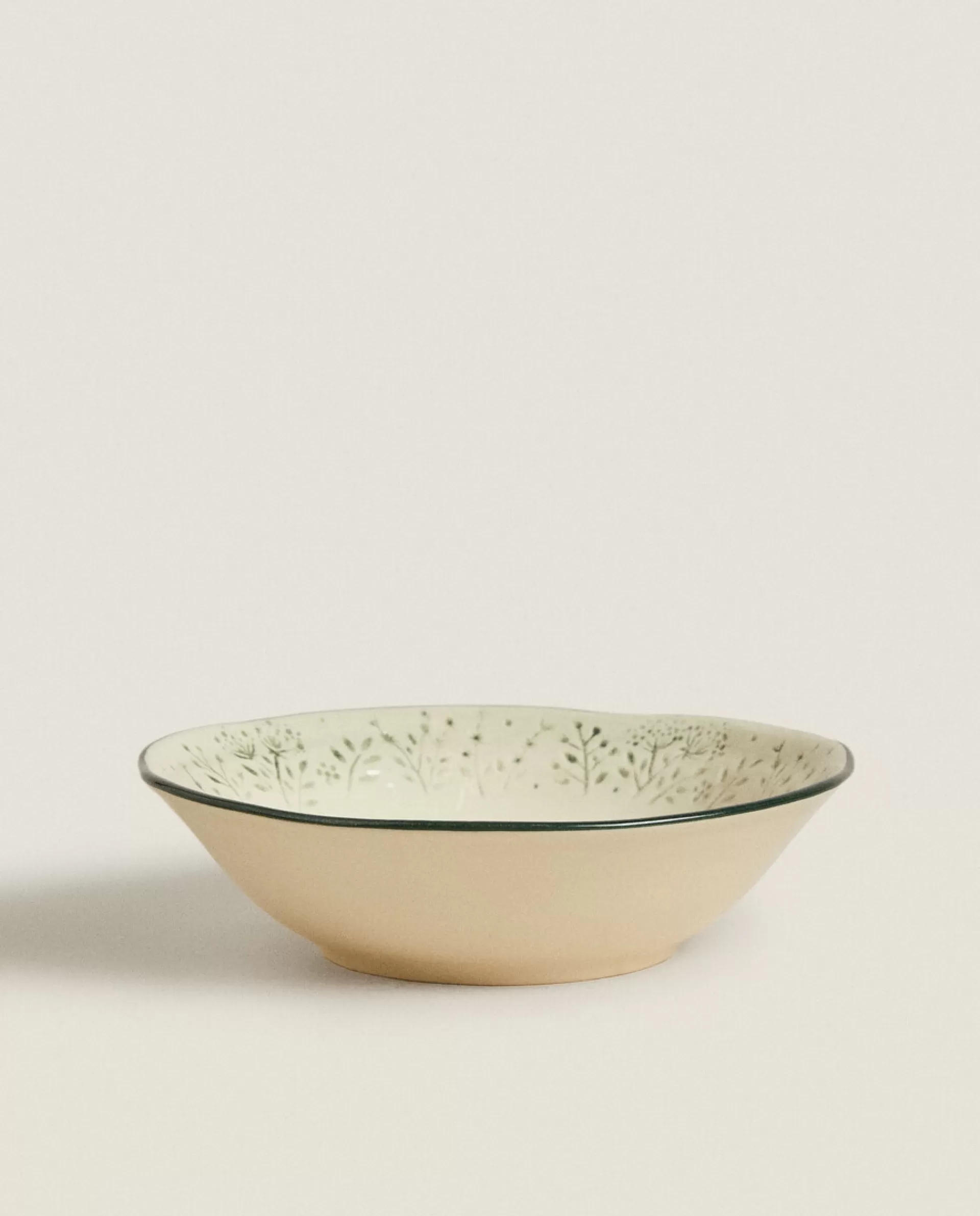 ZARA Home Bowl With Raised Floral Design For Christmas Green Fashion