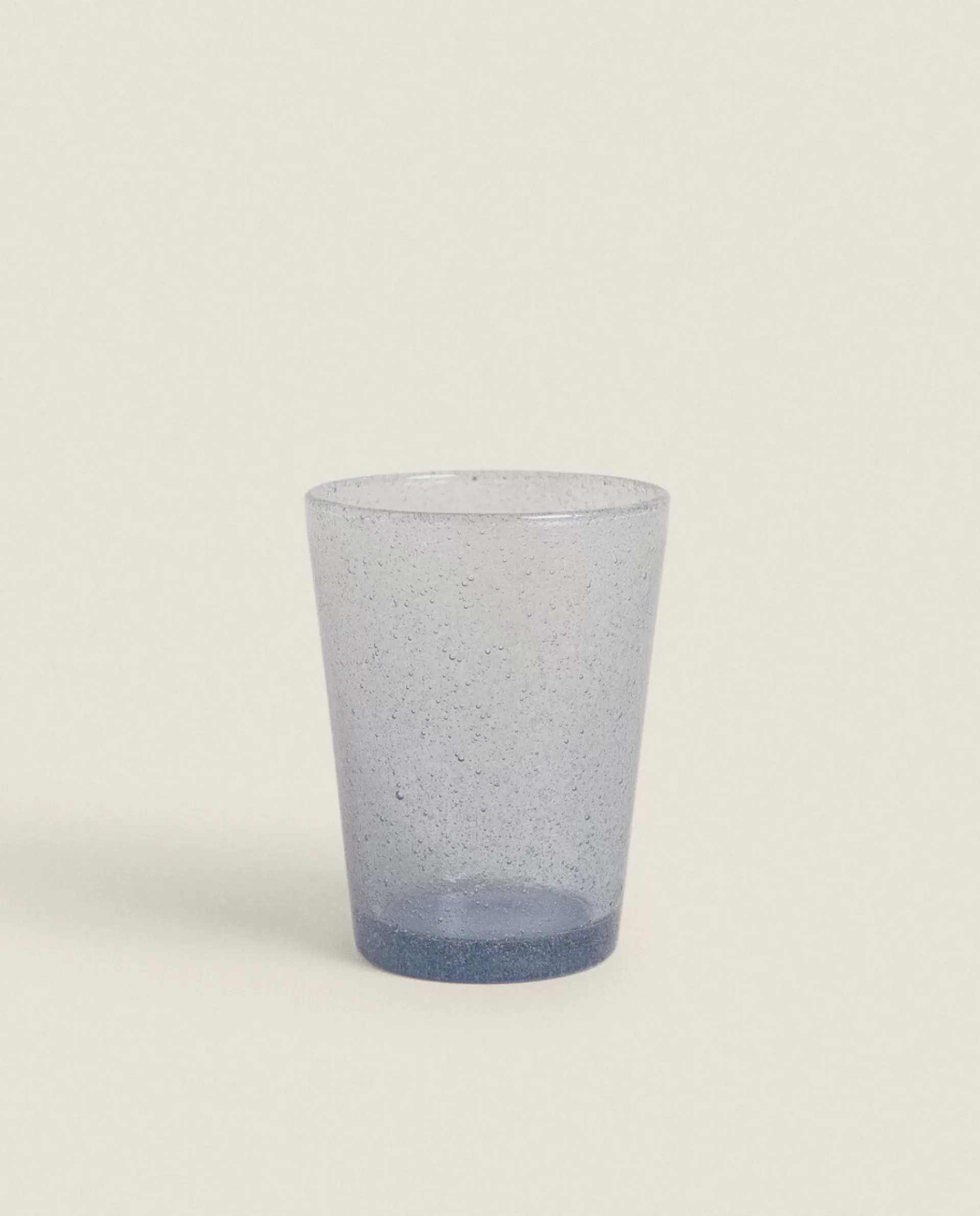 ZARA Home Bubble-Effect Glass Tumbler Blue Cheap