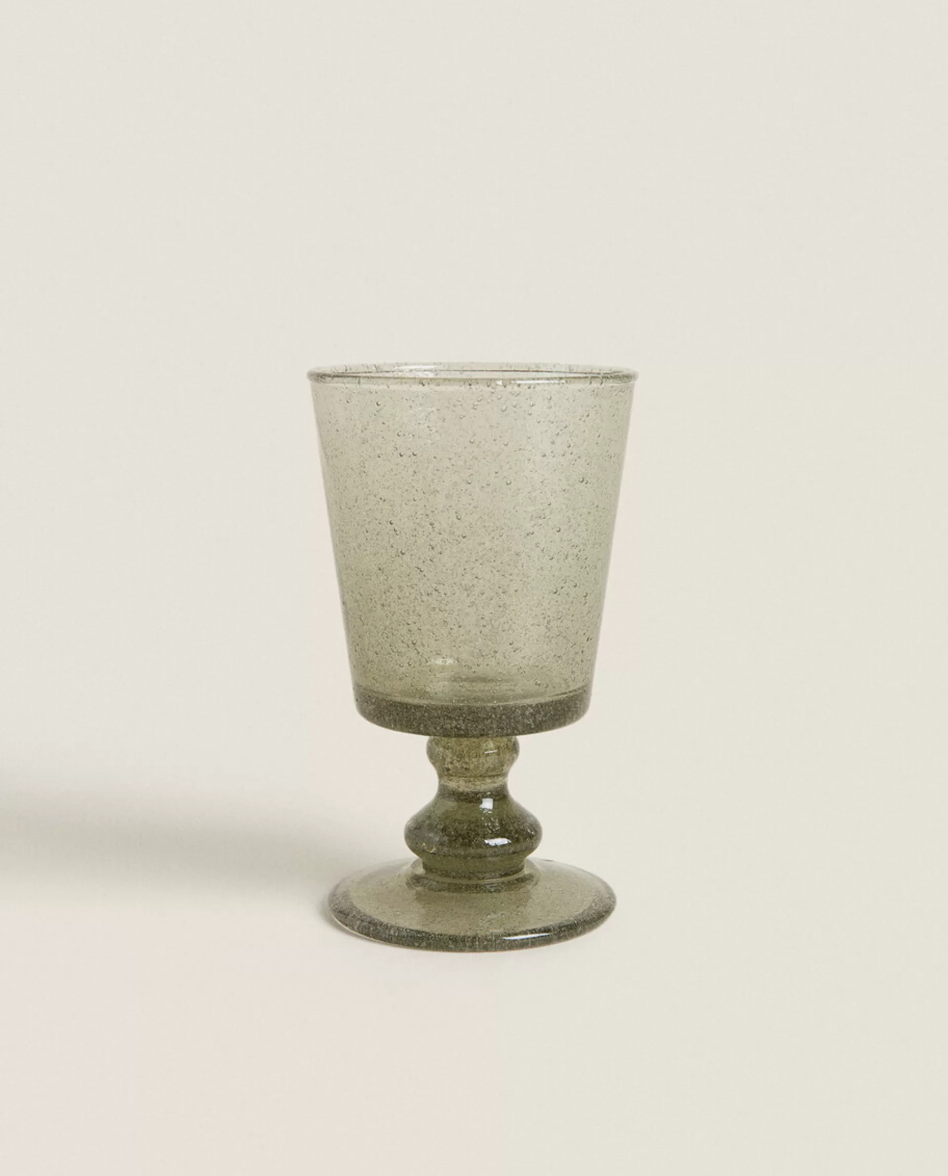 ZARA Home Bubble-Effect Wine Glass Turquoise Discount