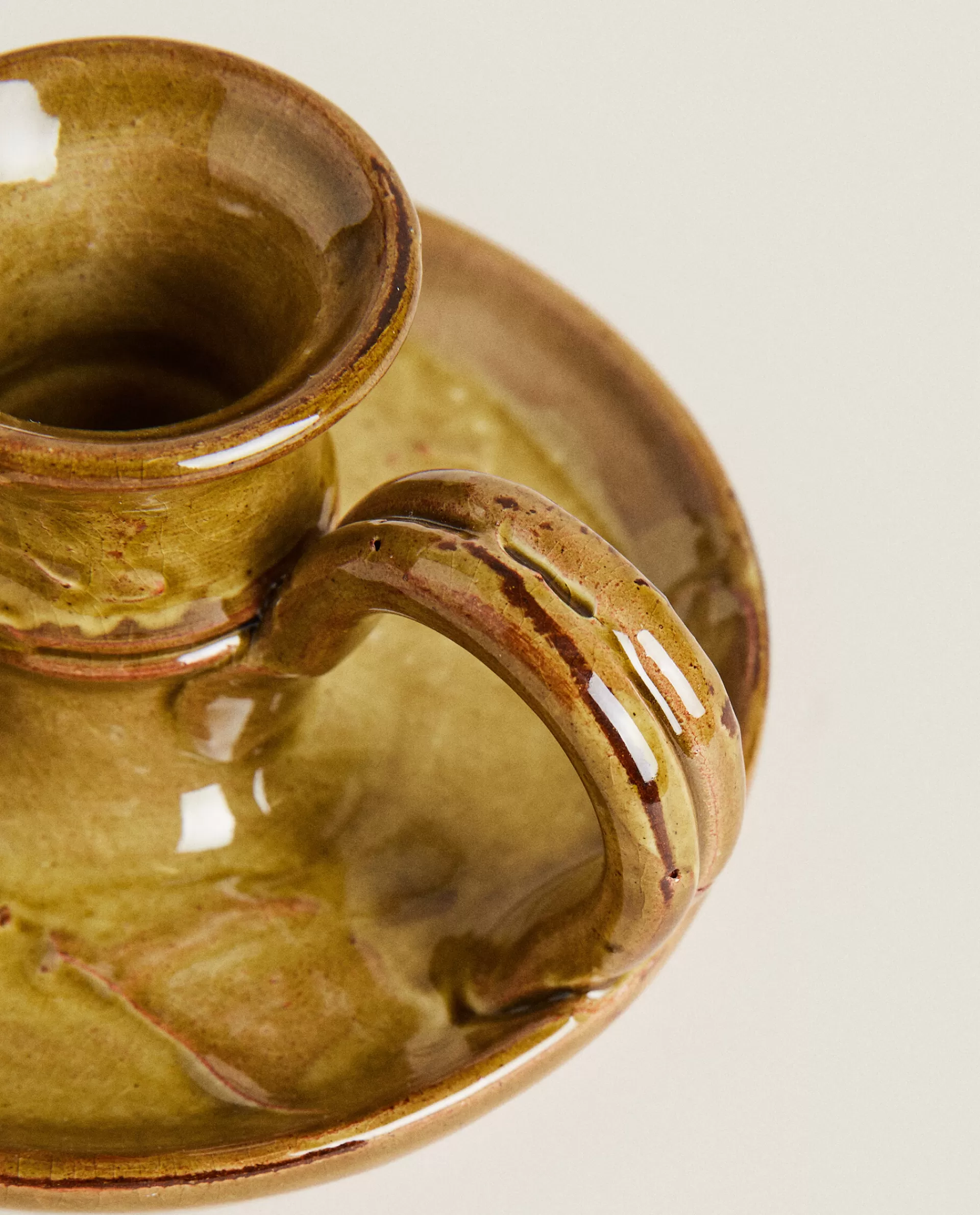 ceramic_candleholder_3-1.webp ZARA Home Ceramic Candleholder Green Cheap