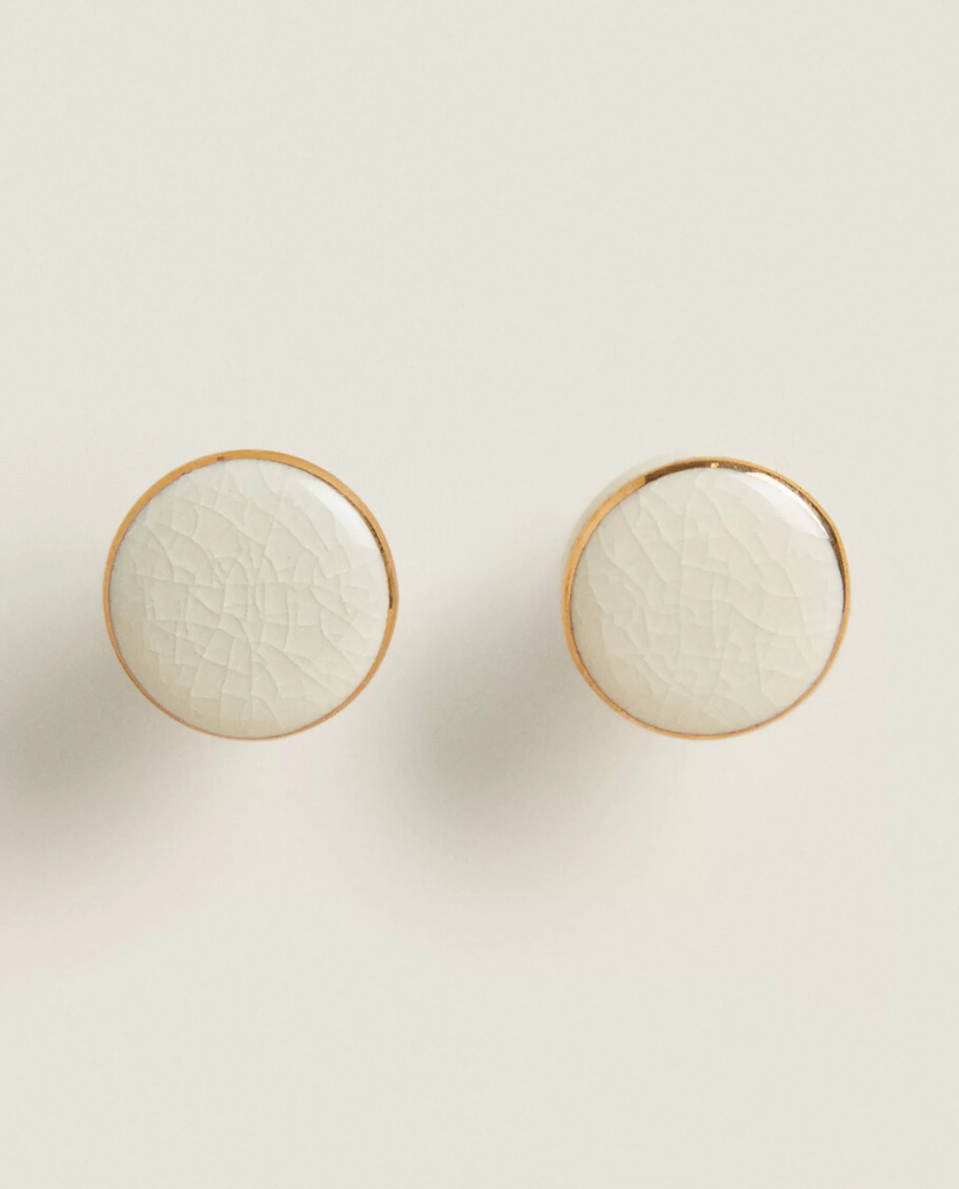 ZARA Home Ceramic Door Knob (Pack Of 2) Cream Outlet