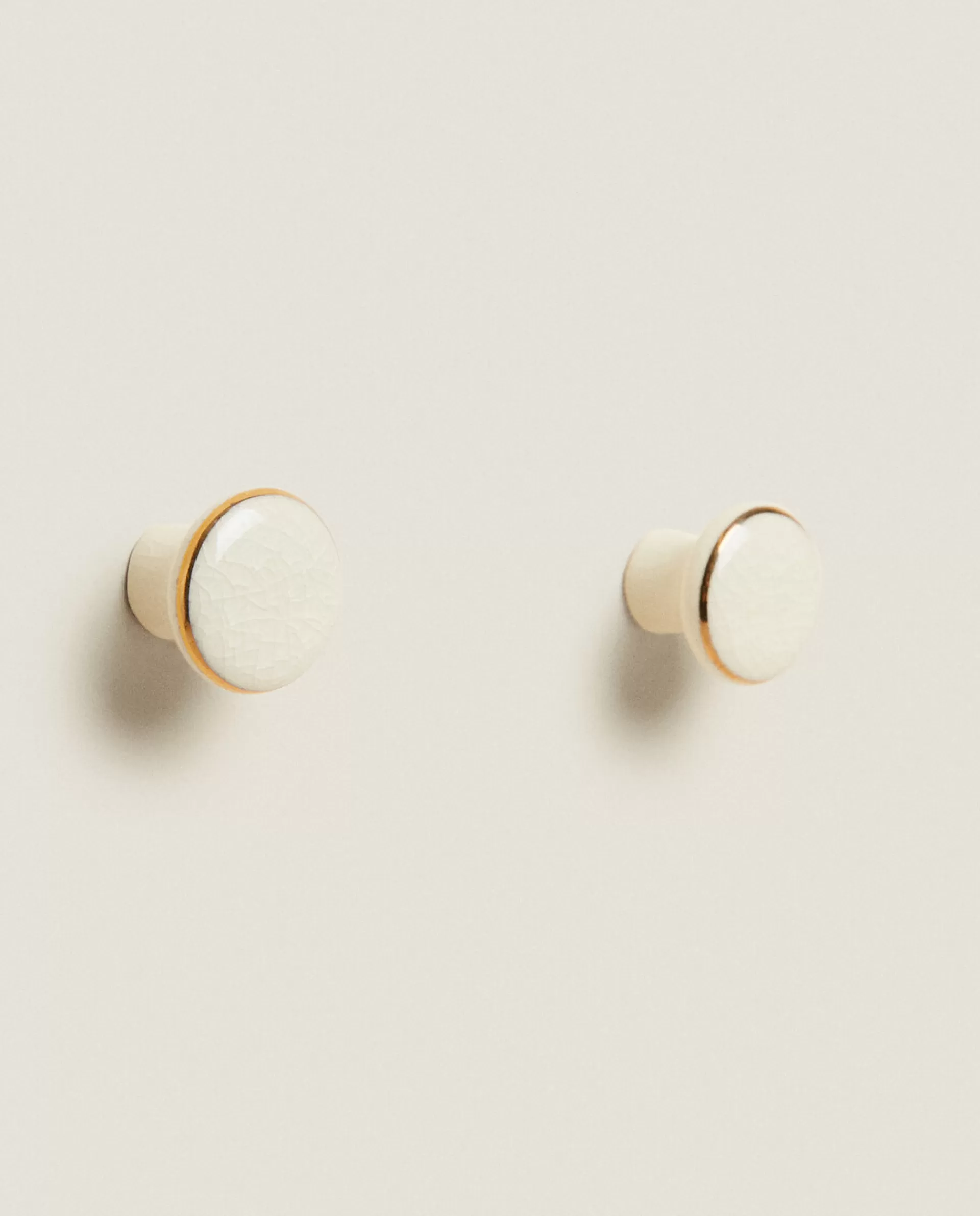 ZARA Home Ceramic Door Knob (Pack Of 2) Cream Outlet