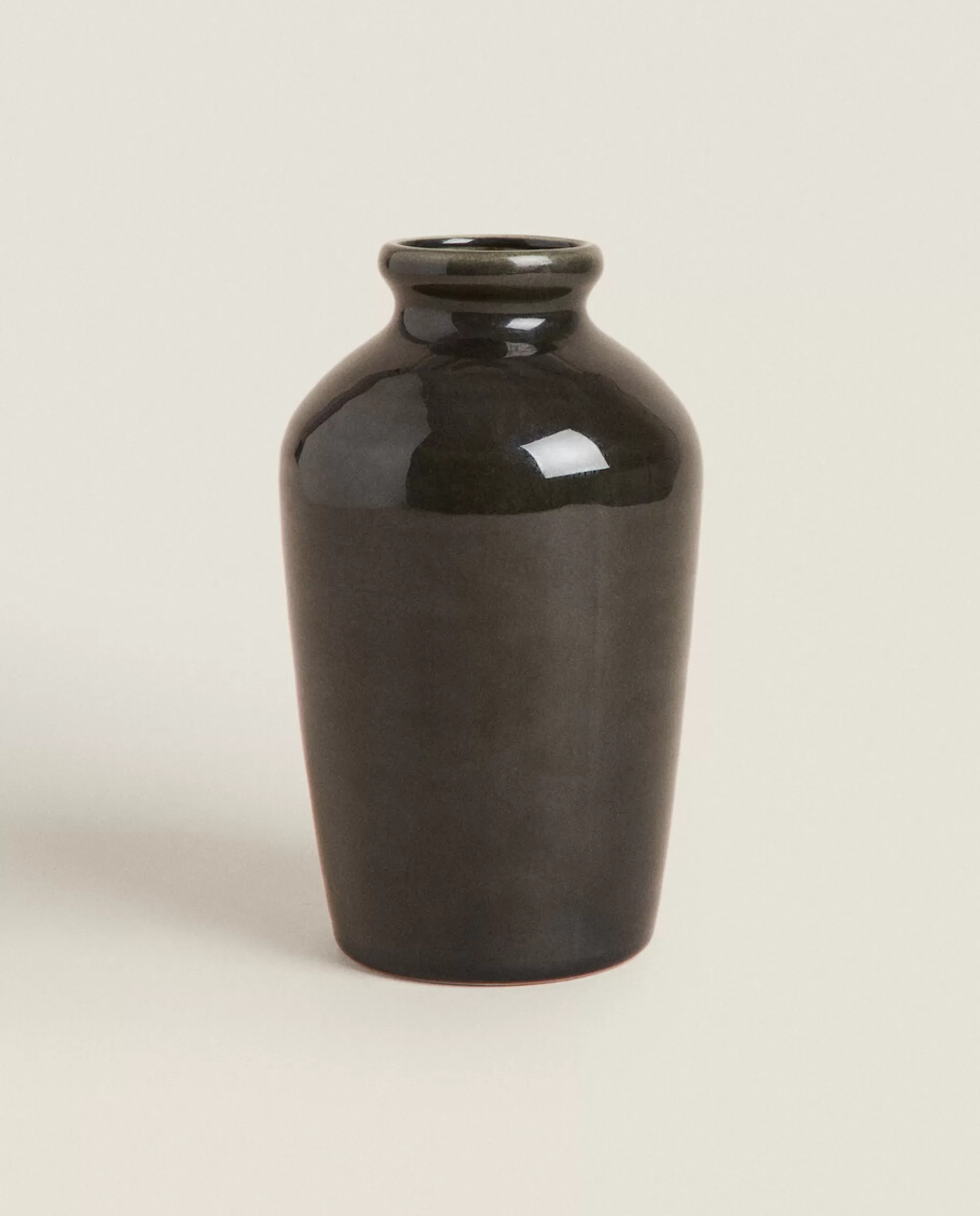 ZARA Home Ceramic Vase Black Cheap