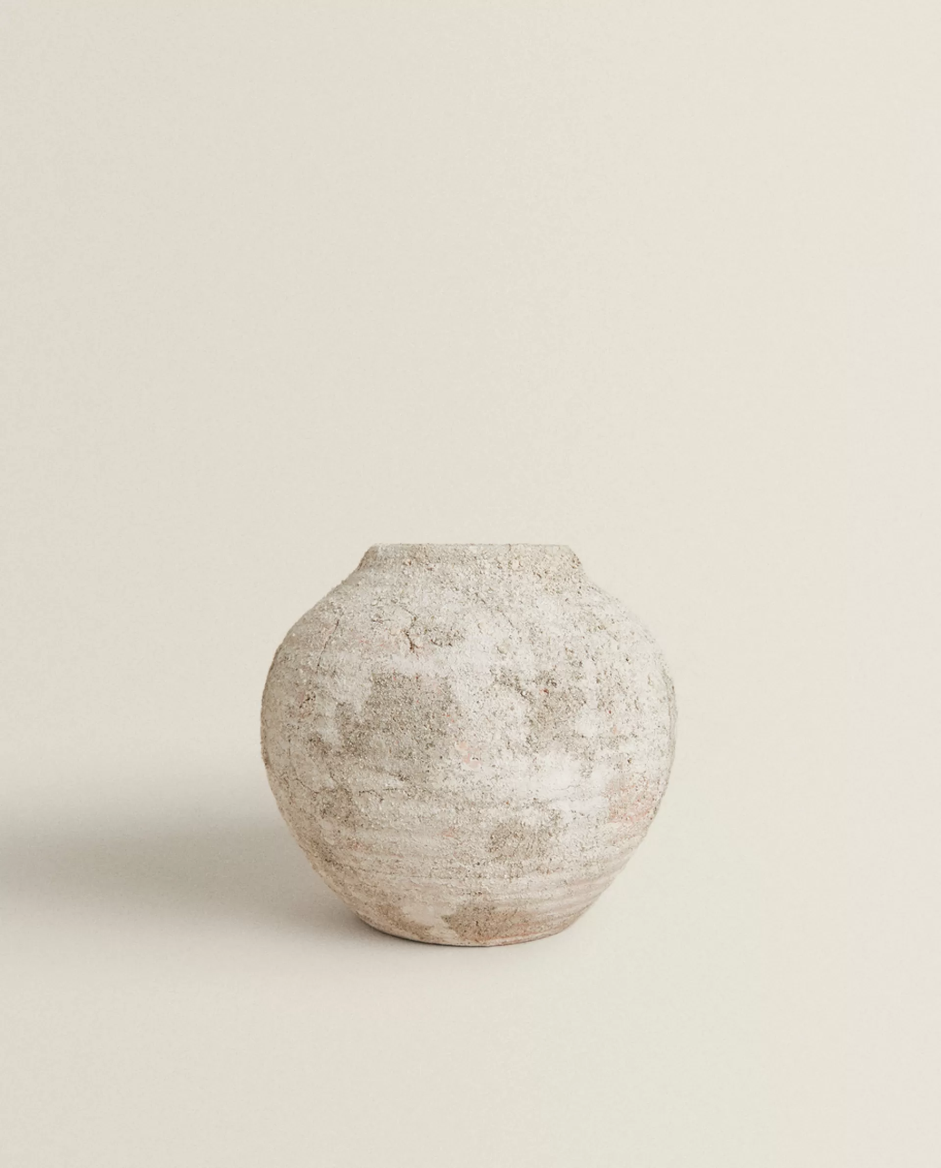 ZARA Home Ceramic Vase Grey New