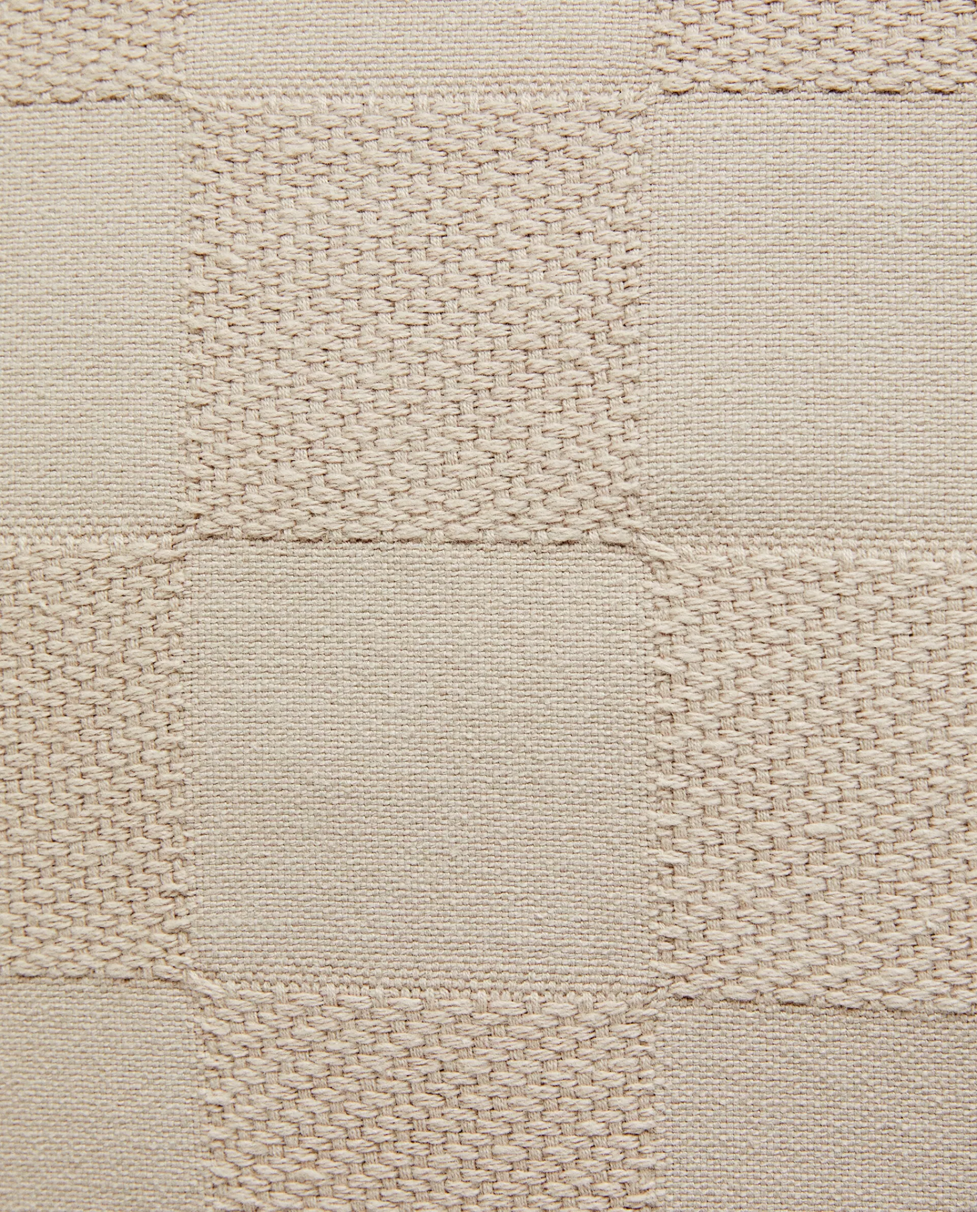 check_cotton_throw_pillow_cover_3-1.webp ZARA Home Check Cotton Throw Pillow Cover Taupe Sale