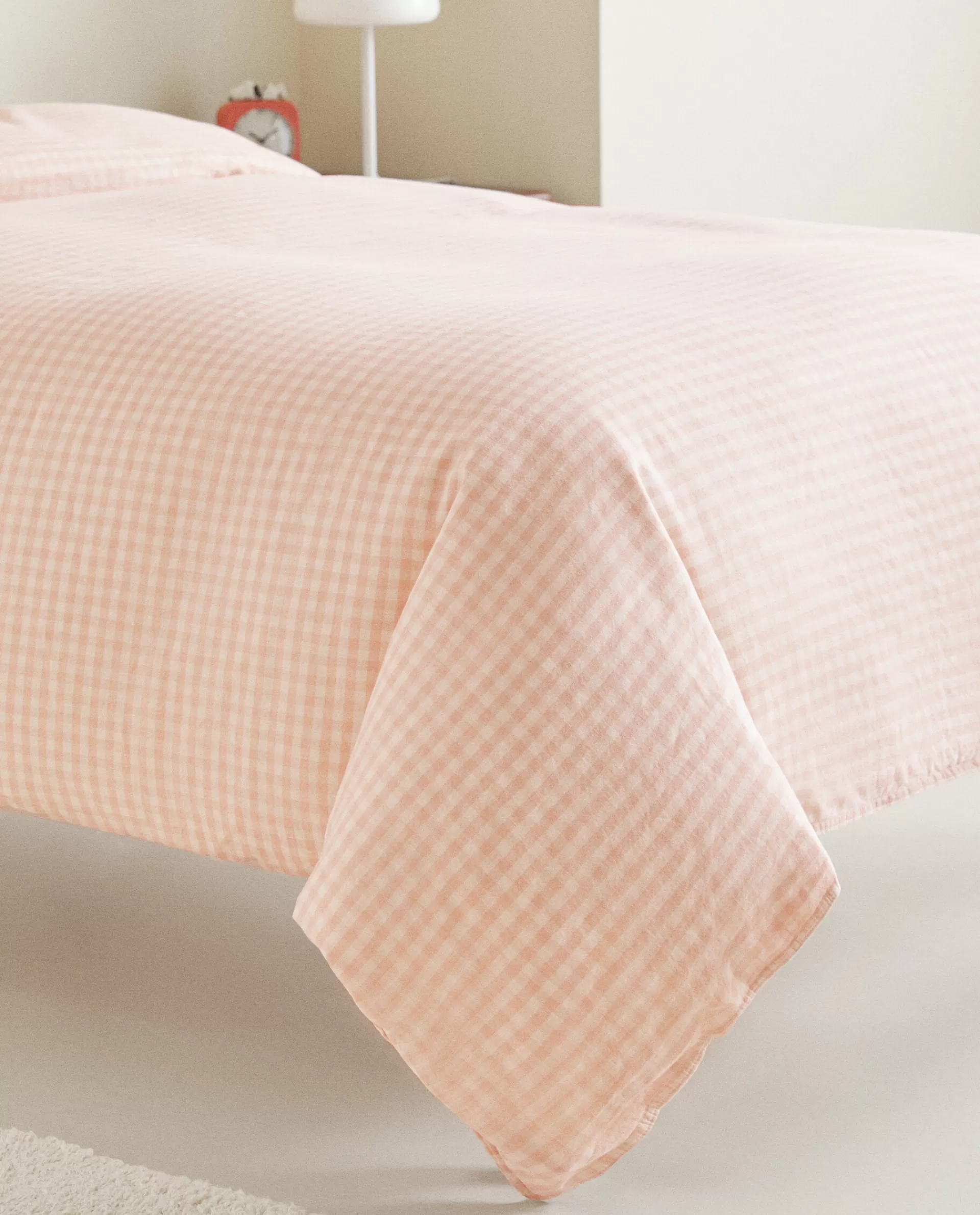 check_duvet_cover_4-7.webp ZARA Home Check Duvet Cover Pink Sale