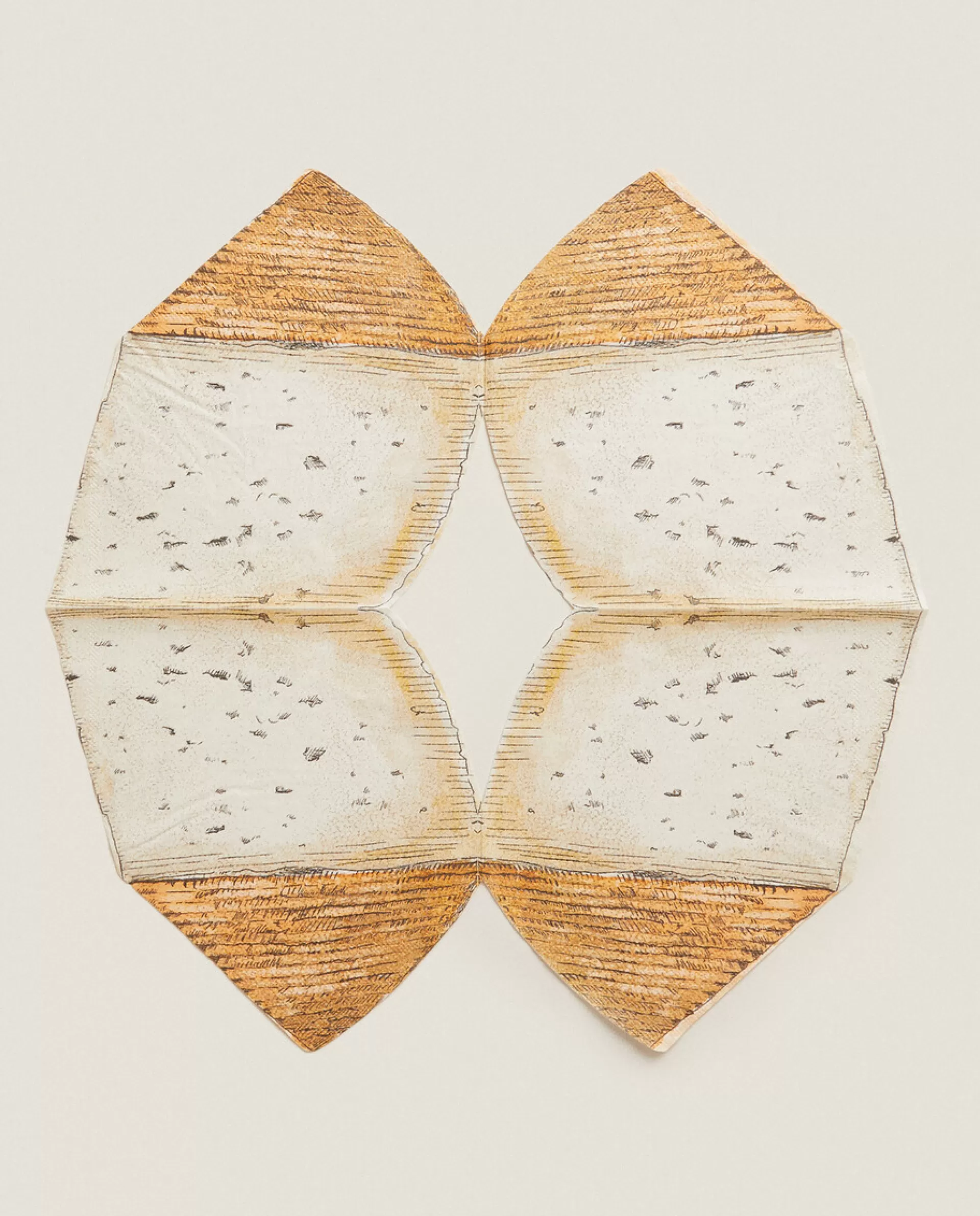 ZARA Home Cheese-Shaped Paper Napkins (Pack Of 20) 4-087 Sale