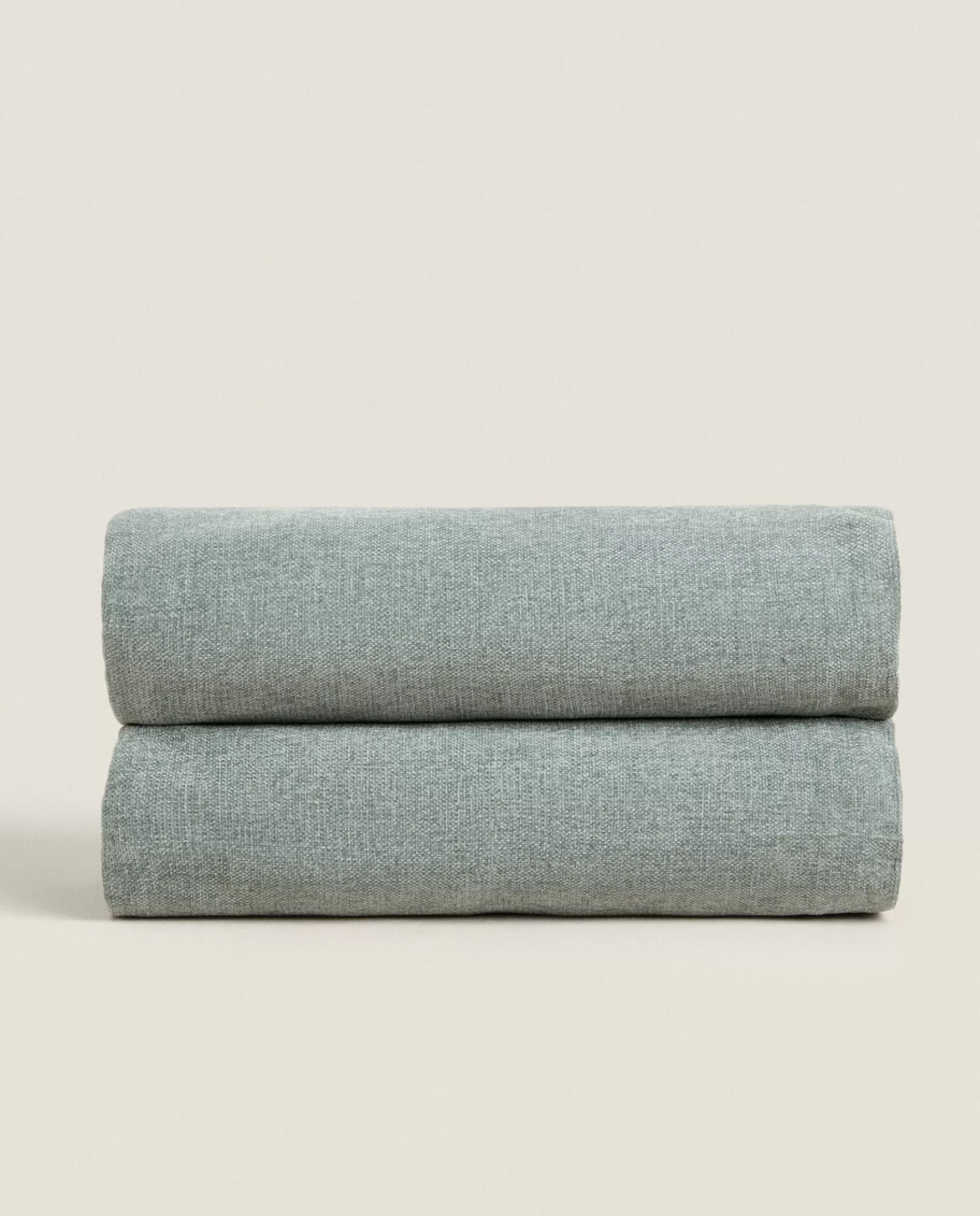 ZARA Home Chenille Blanket Green Best Sale