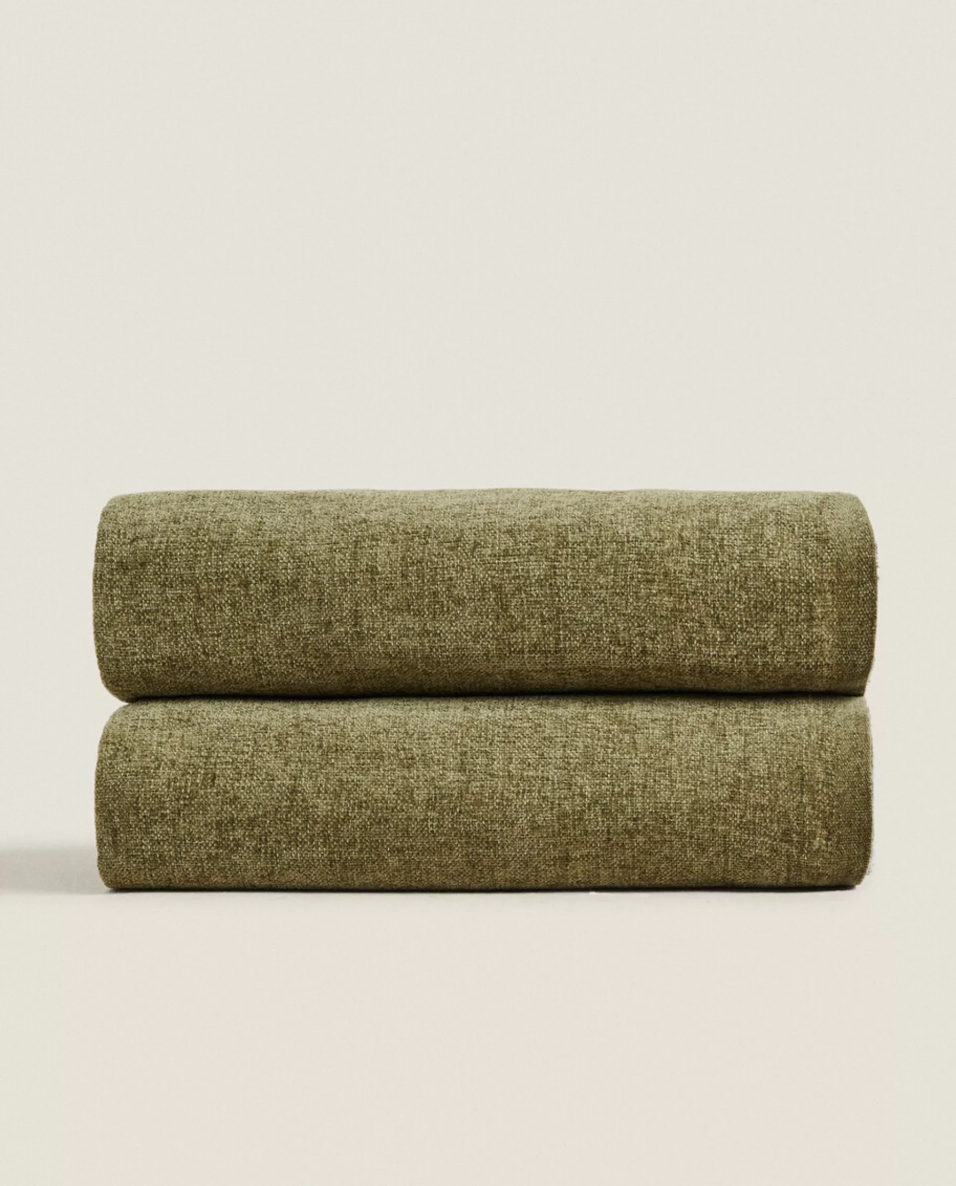 ZARA Home Chenille Blanket Moss Green Shop