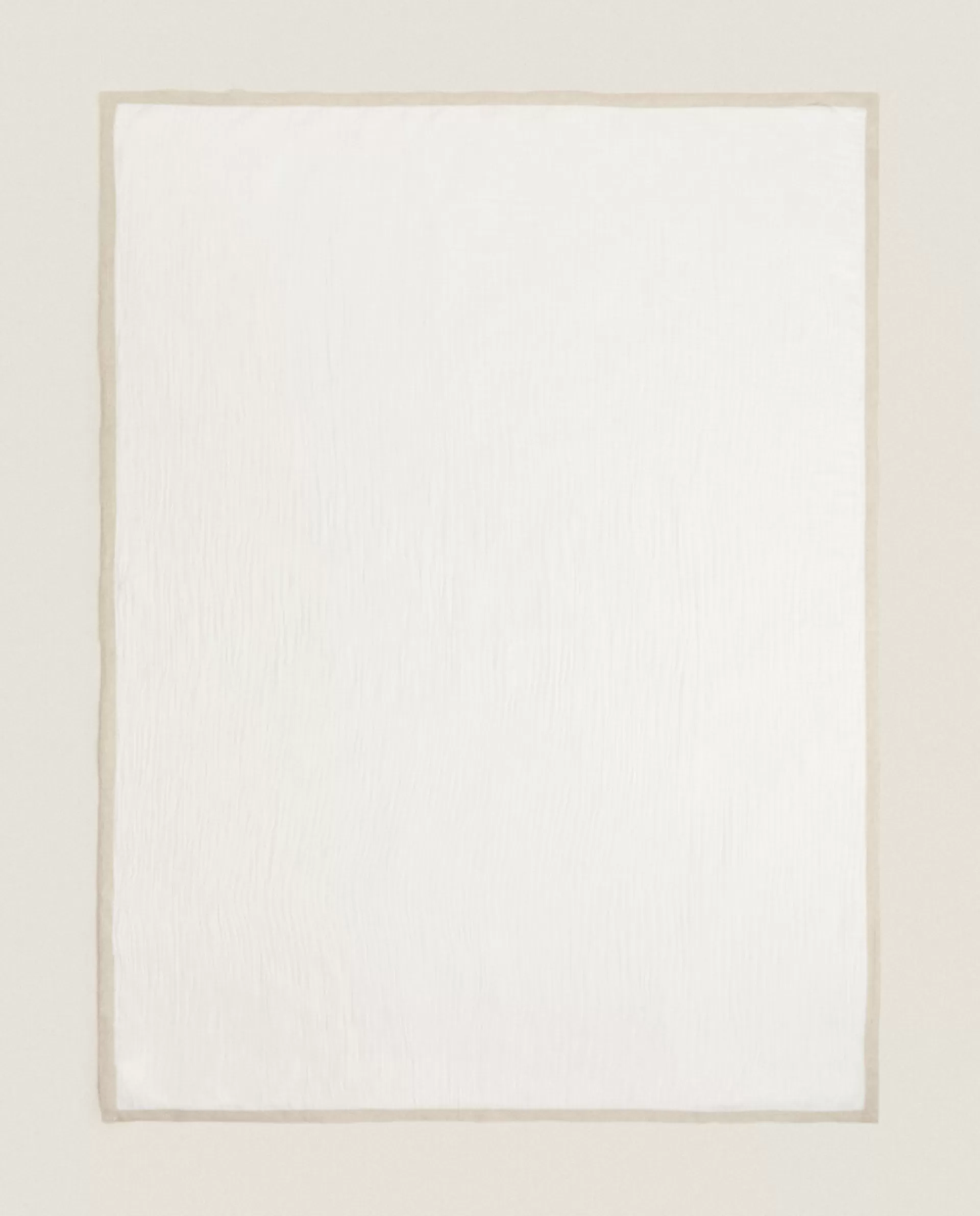 ZARA Home Chiffon Blanket Oyster White Flash Sale