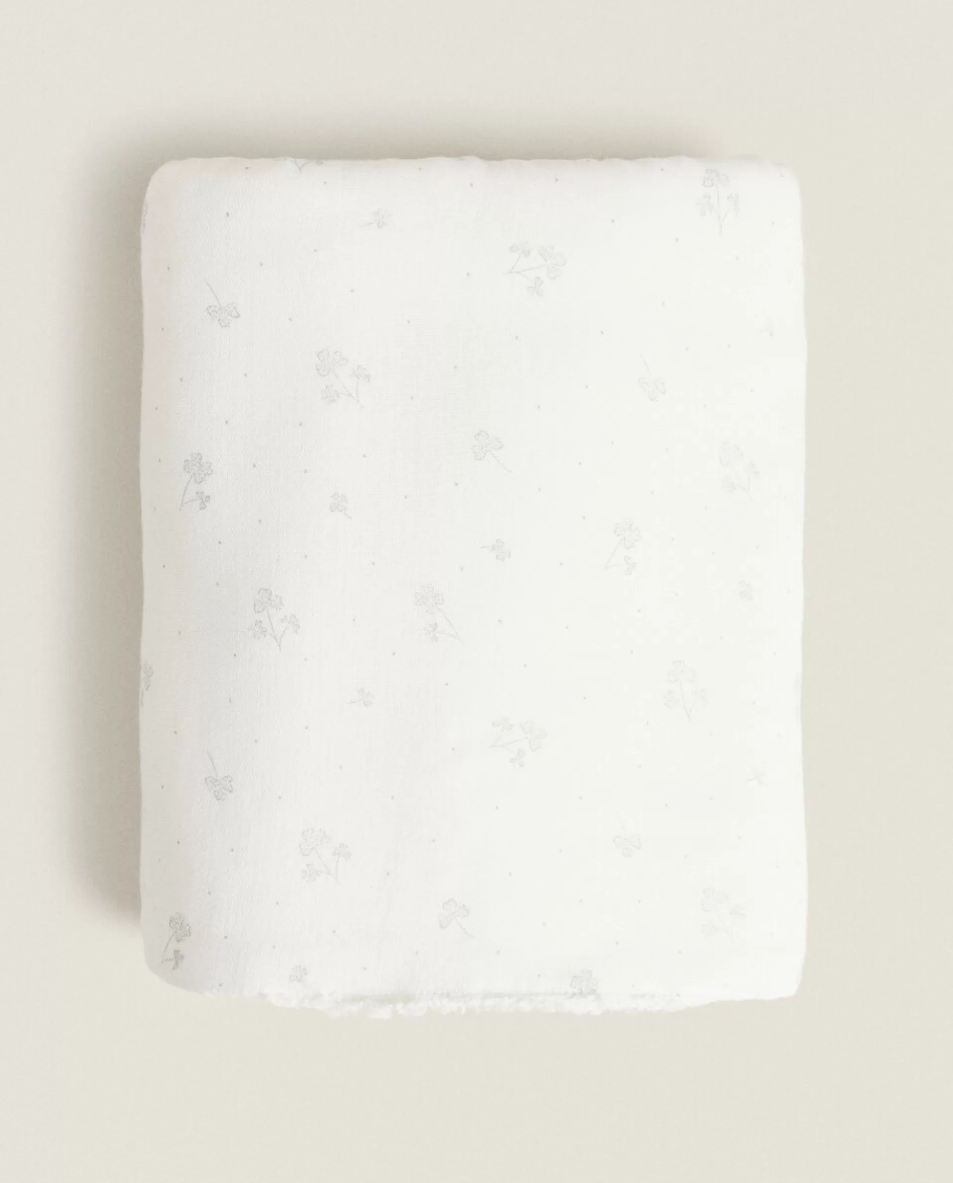 ZARA Home Chiffon Clover Towel Oyster White Sale