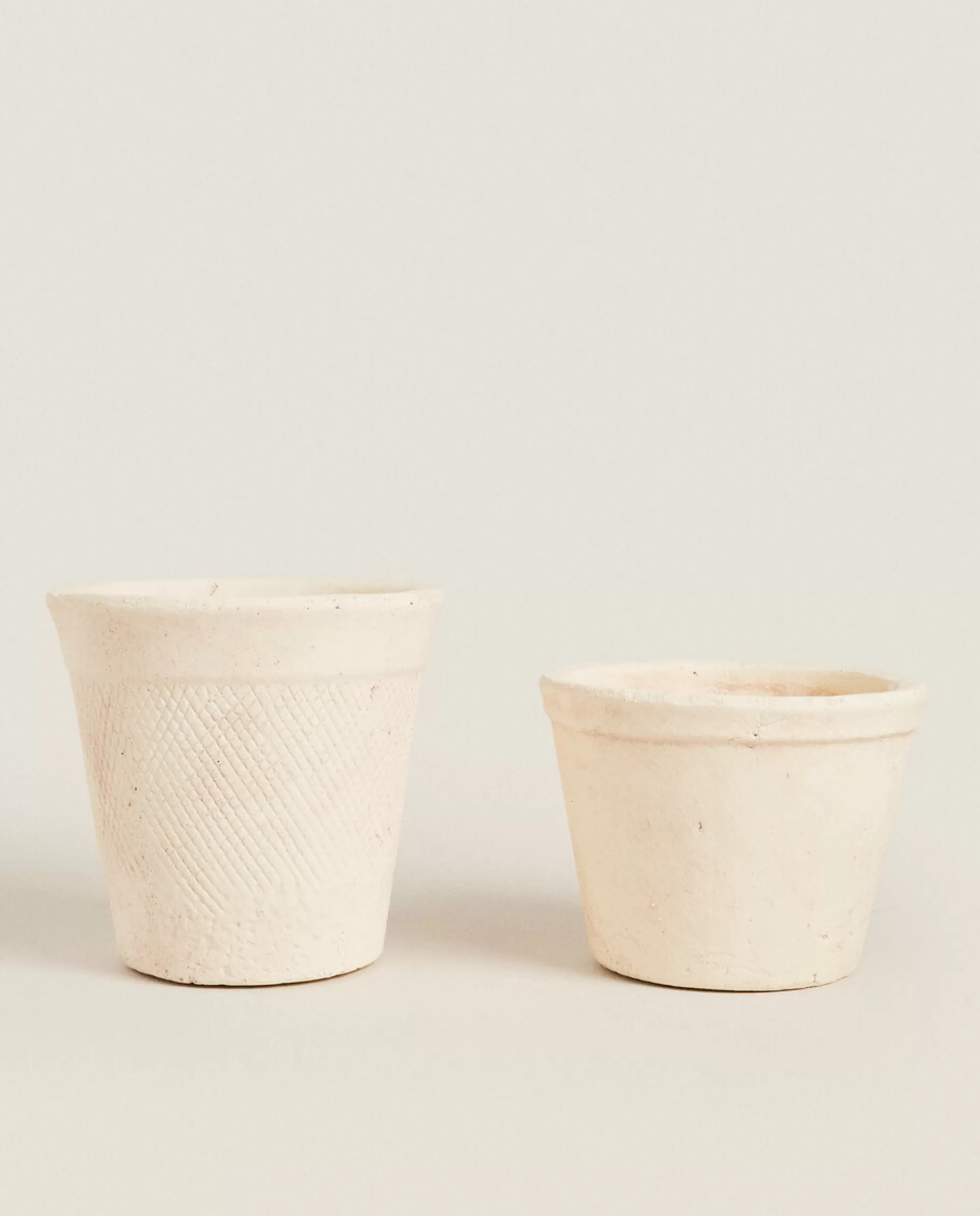 ZARA Home Clay Flowerpot White Store