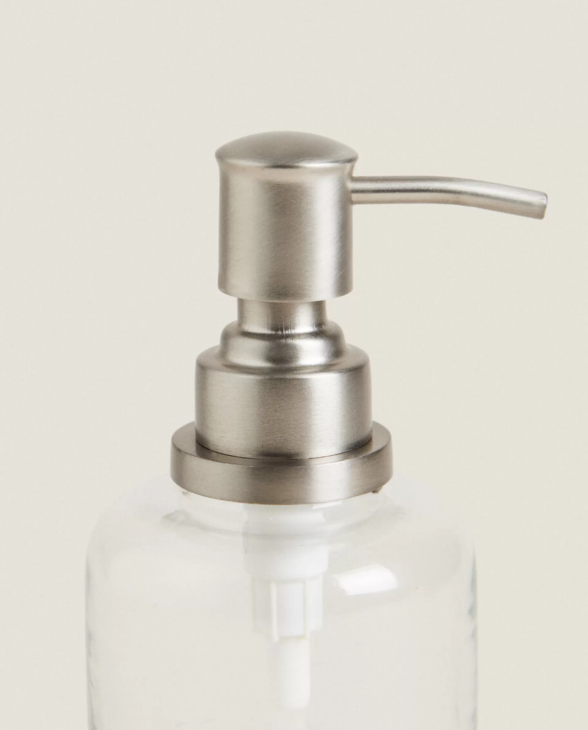 ZARA Home Clear Glass Soap Dispenser Transparent Best Sale