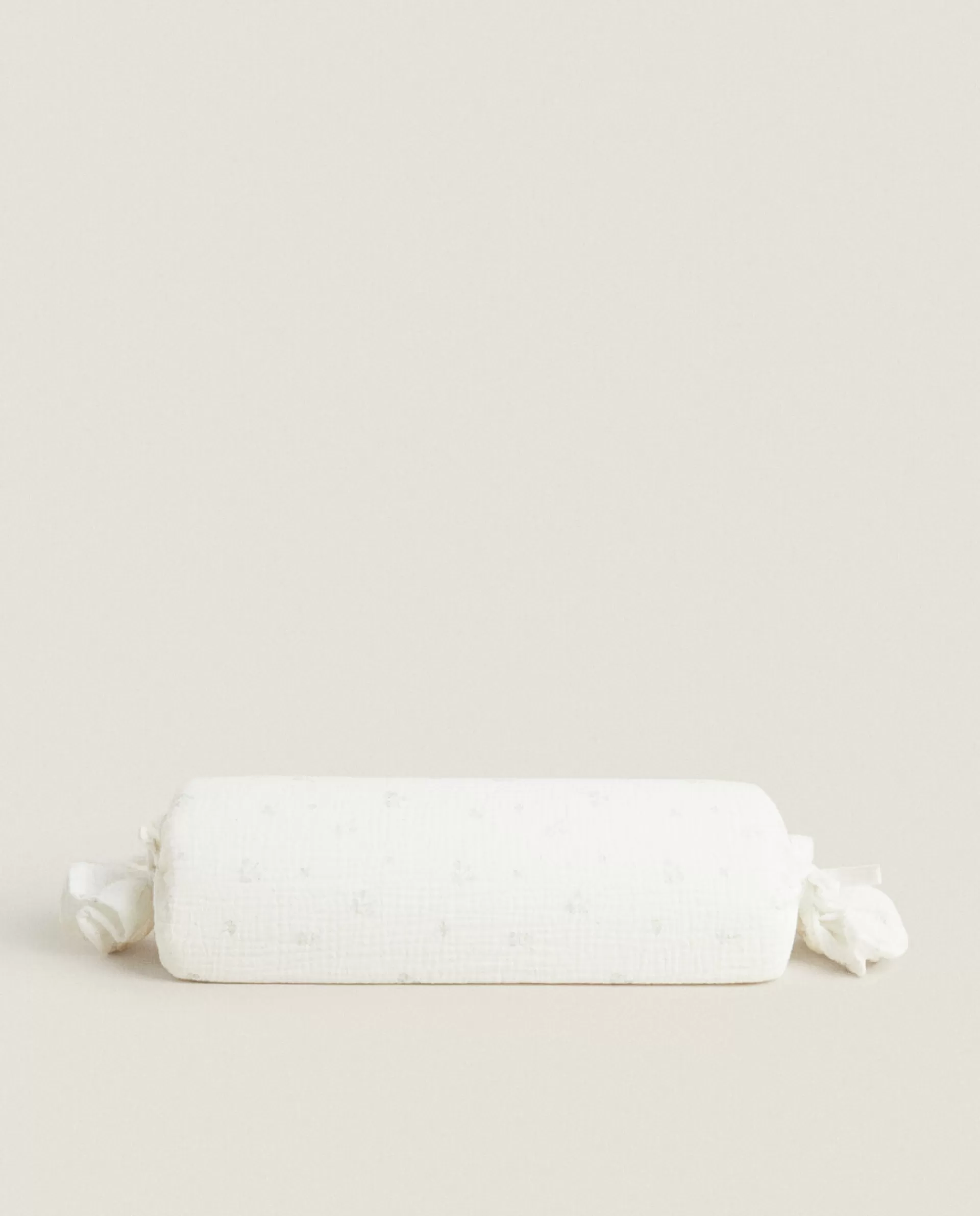 ZARA Home Clover Bolster Cushion Oyster White Cheap