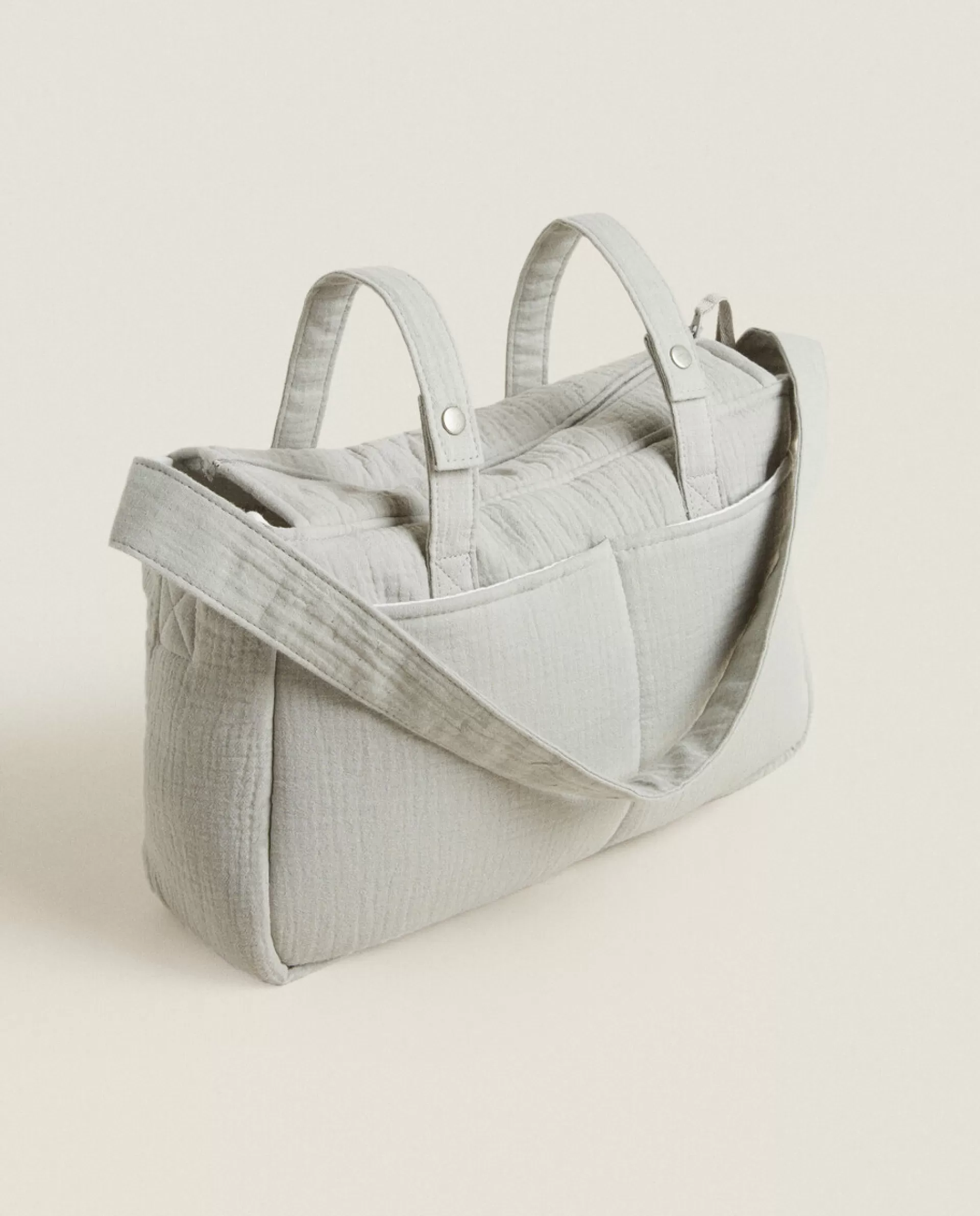 ZARA Home Clover Diaper Bag Grey Flash Sale