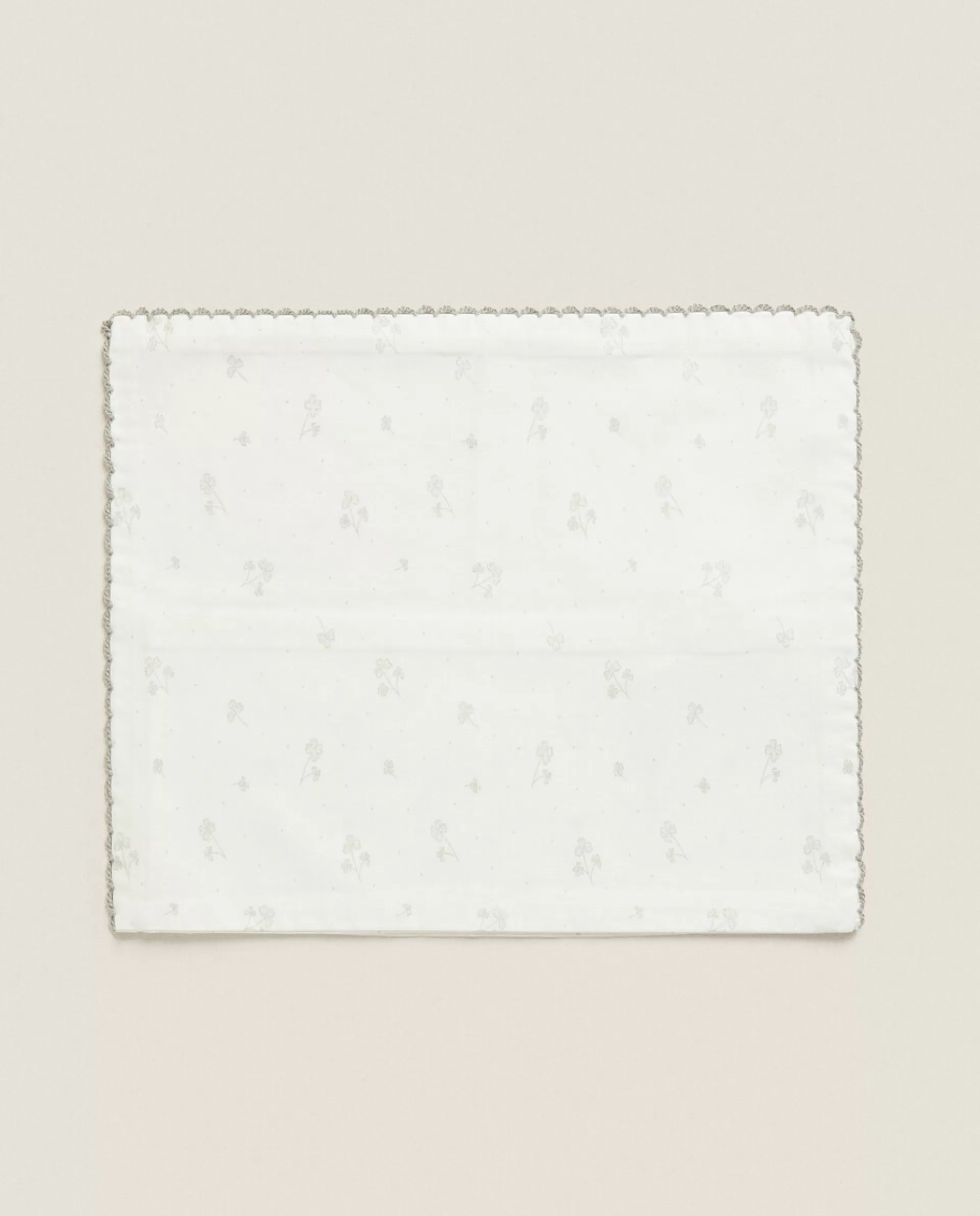 ZARA Home Clover Mini Crib Set Oyster White Store