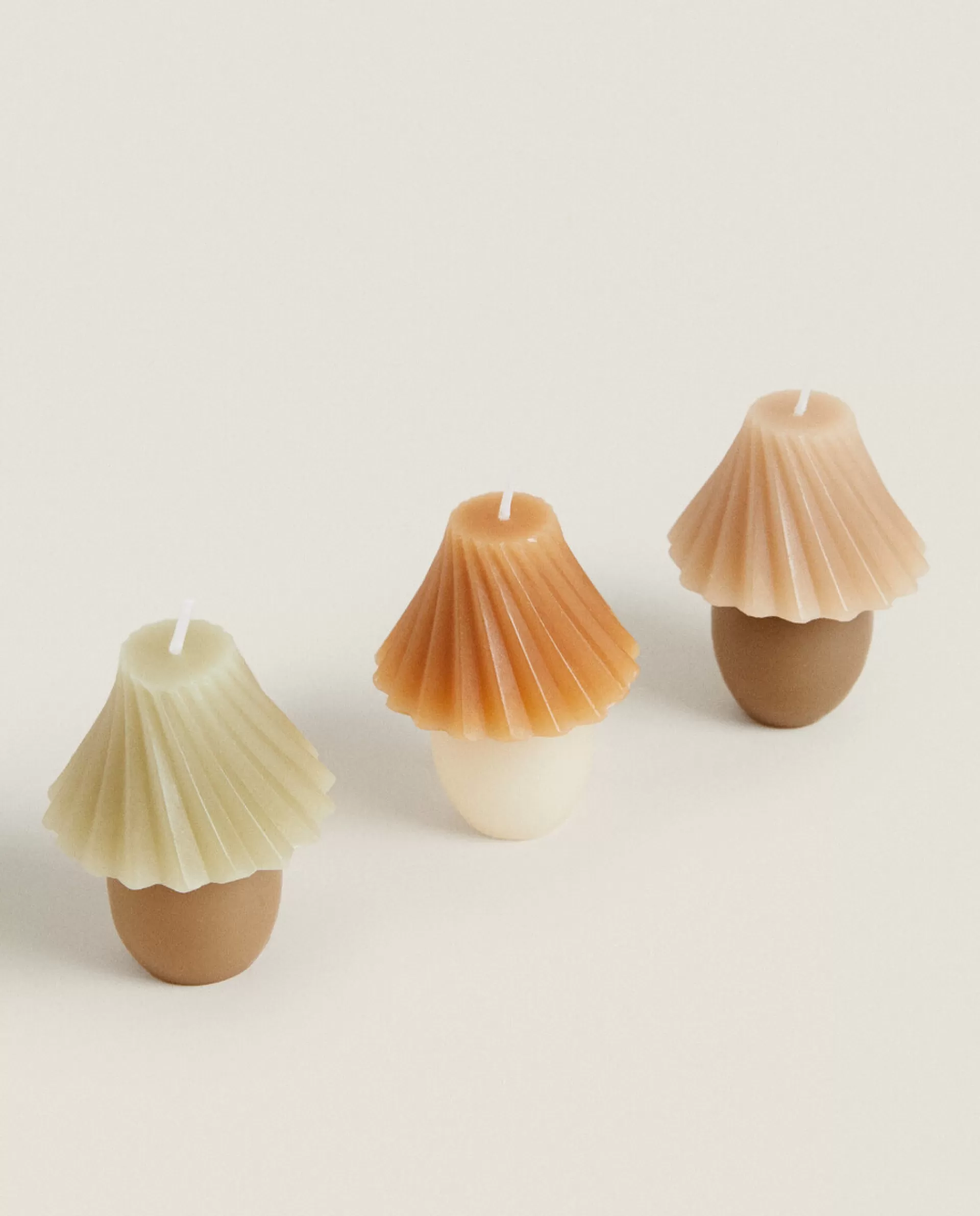 ZARA Home Colored Candles (Pack Of 3) Orange Cheap