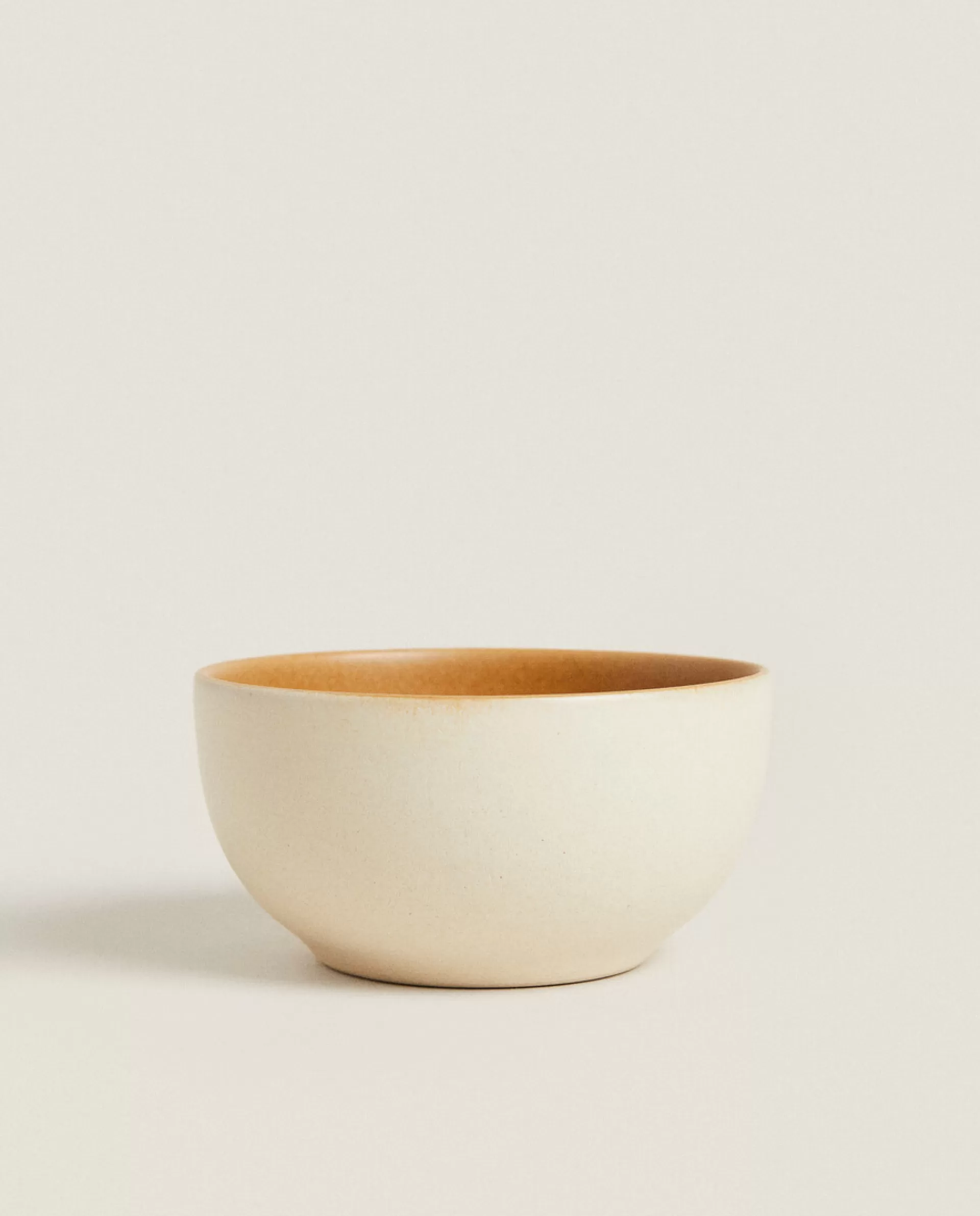 ZARA Home Colored Mini Stoneware Bowl Mustard Yellow Online