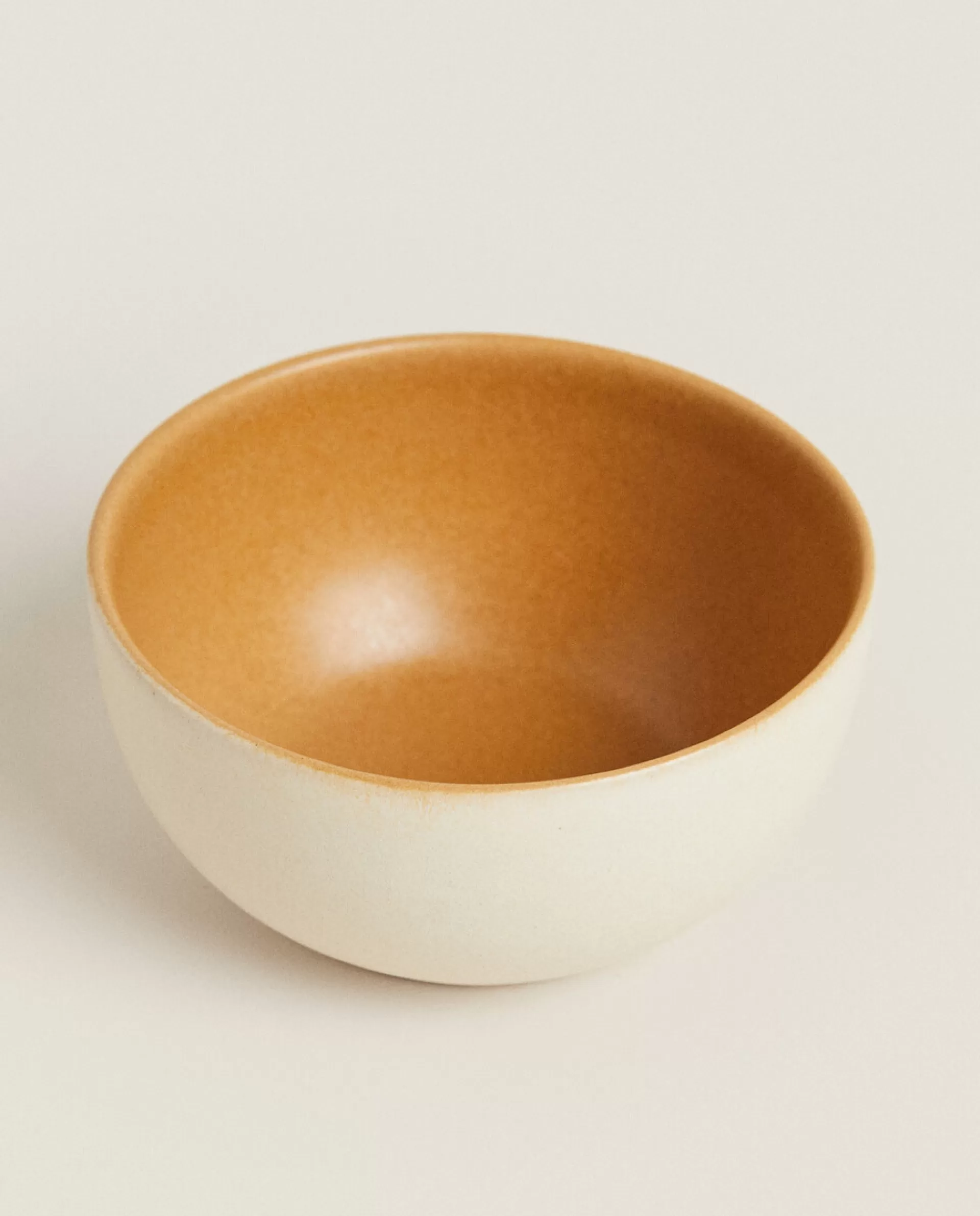 ZARA Home Colored Mini Stoneware Bowl Mustard Yellow Online