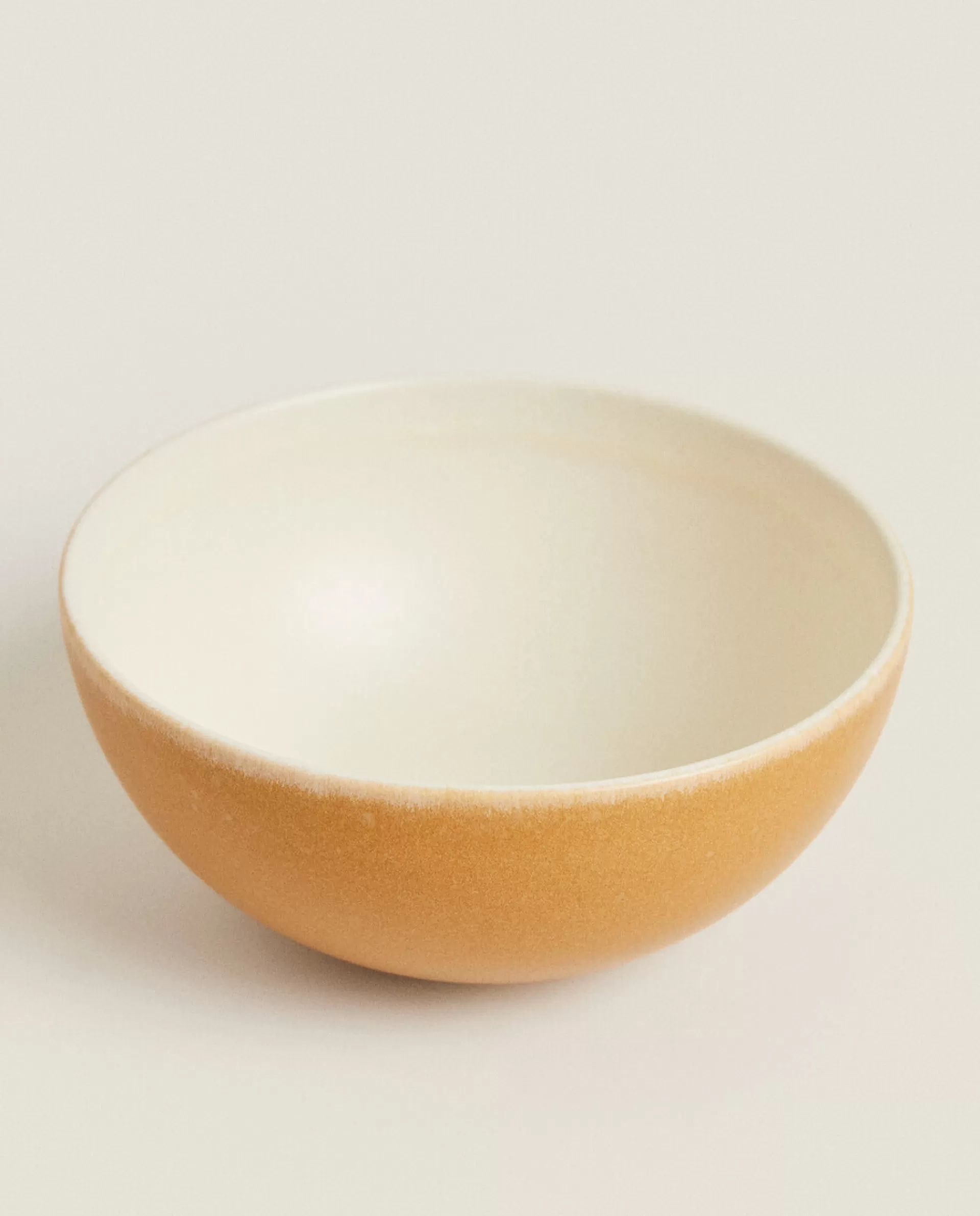 ZARA Home Colored Stoneware Bowl Mustard Yellow Shop
