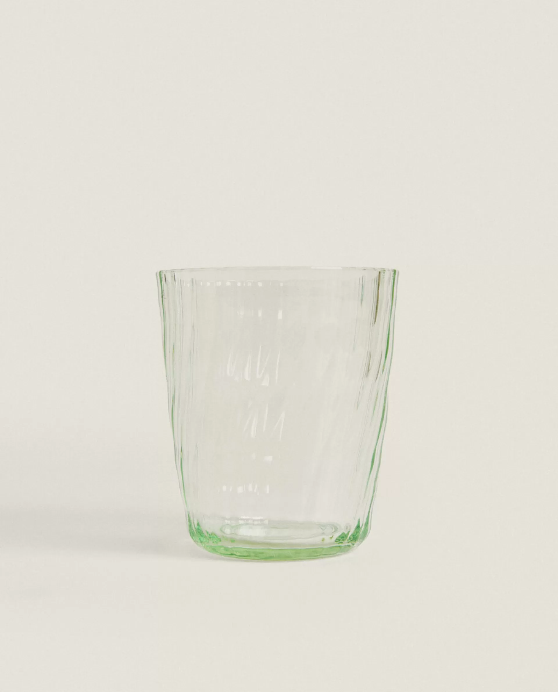 ZARA Home Colored Tumbler With Lines Green New