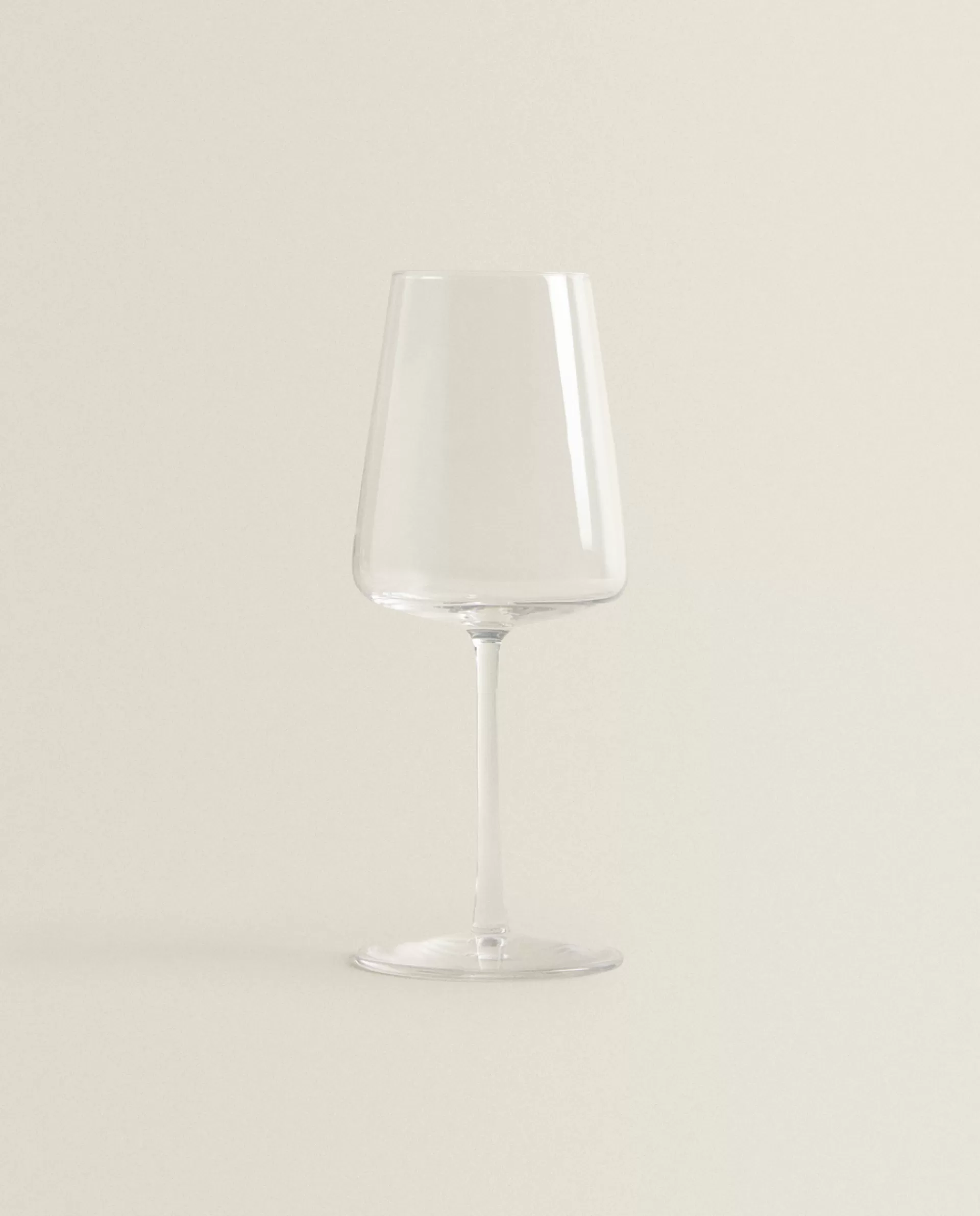 ZARA Home Conical Crystalline Wine Glass Transparent Hot