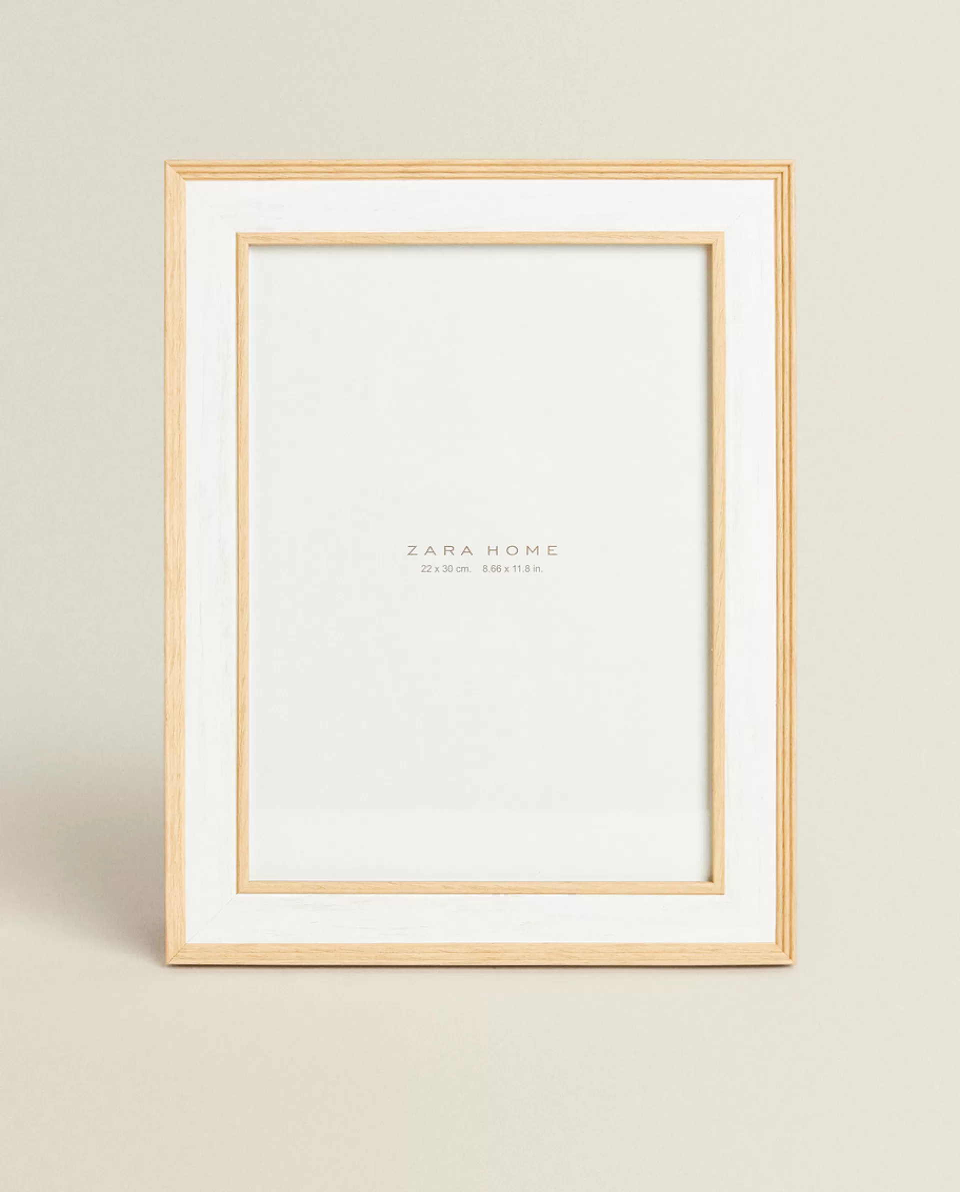 ZARA Home Contrast Wooden Frame White Sale