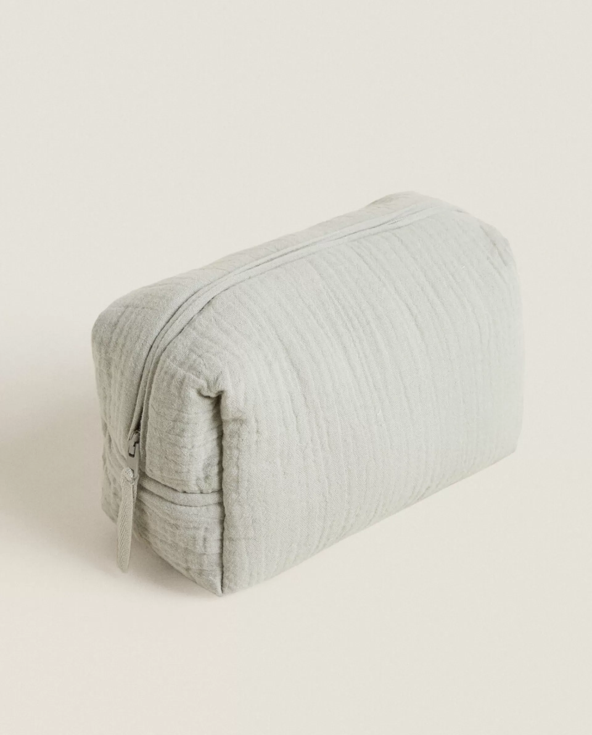 ZARA Home Cotton Chiffon Clover Cosmetic Bag Grey Online