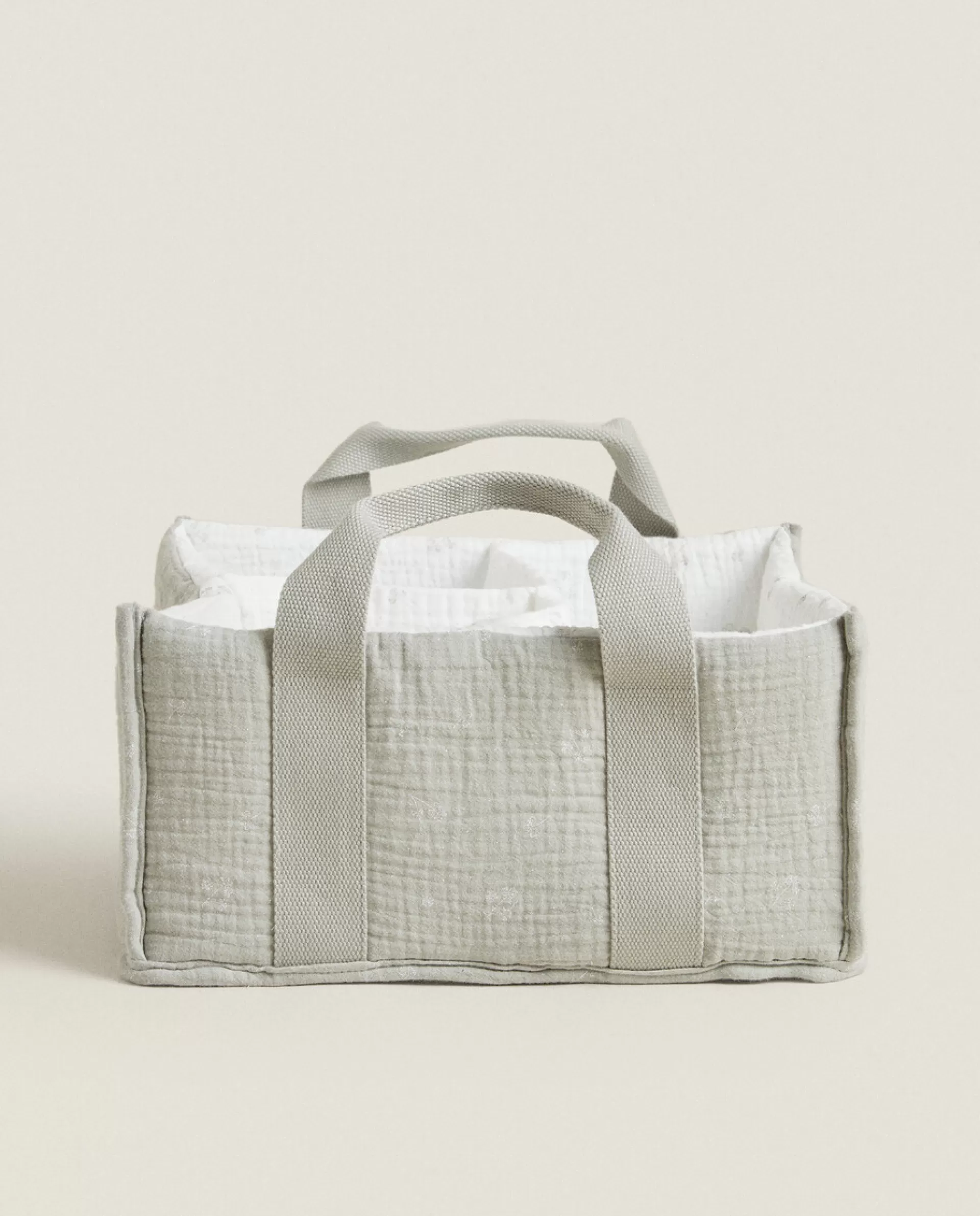 ZARA Home Cotton Clover Organizer Grey Outlet