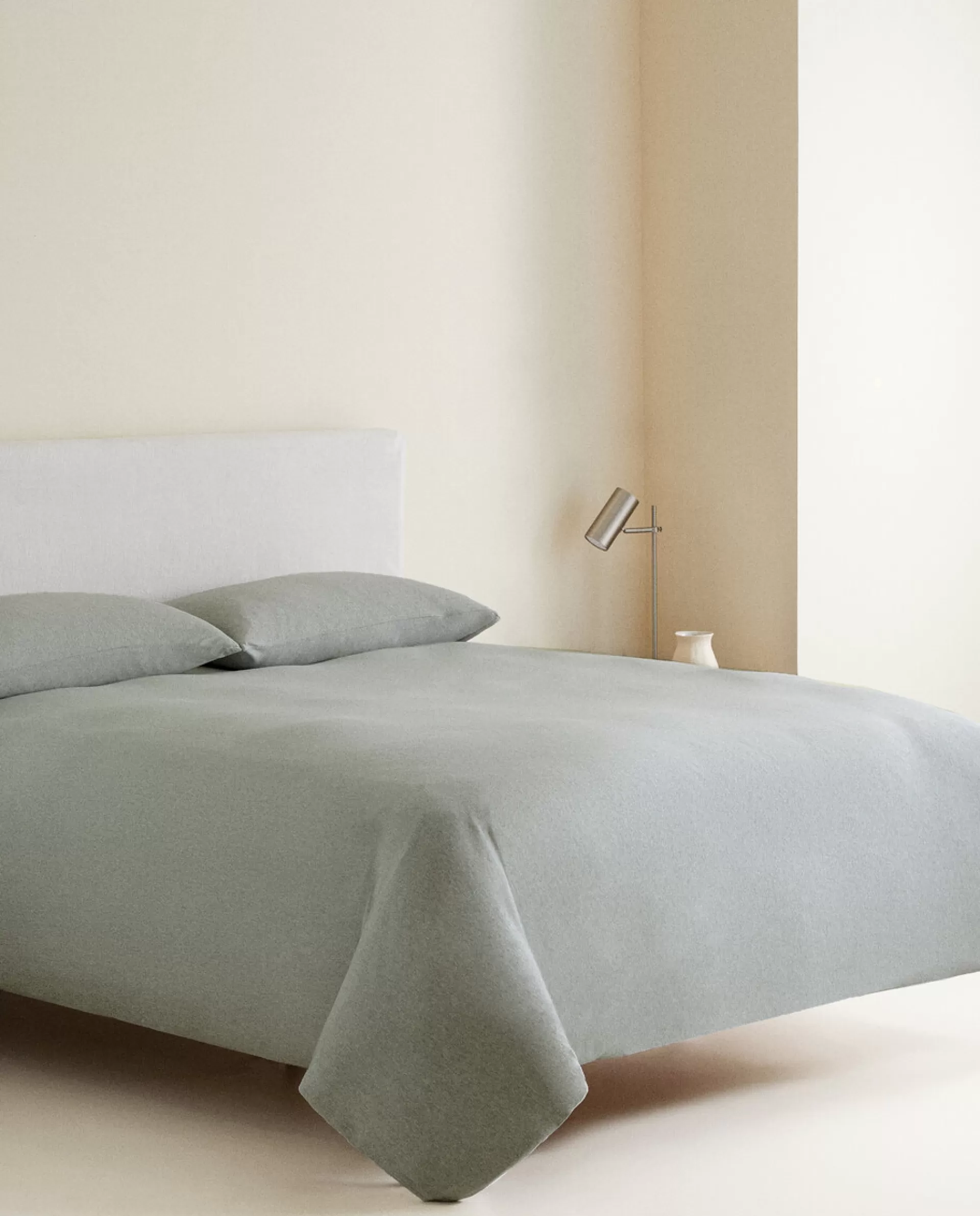 ZARA Home Cotton Jersey Duvet Cover Green Shop