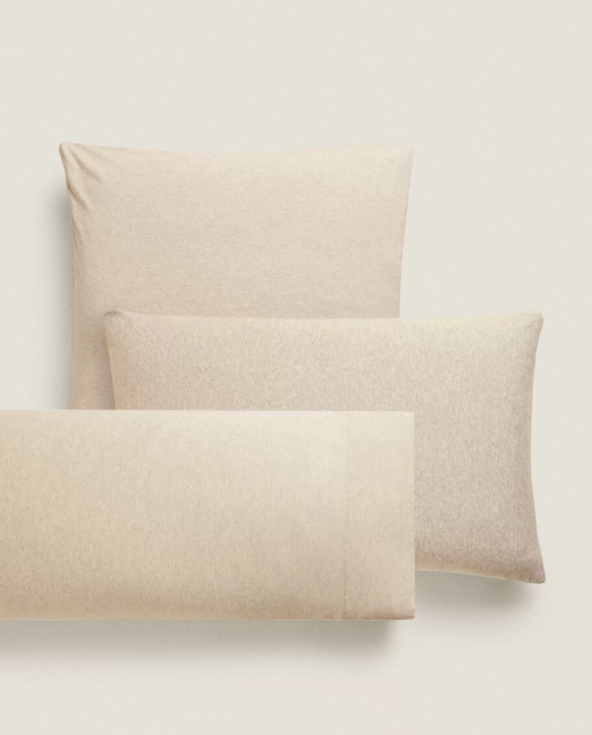 ZARA Home Cotton Jersey Pillowcase Sand Best