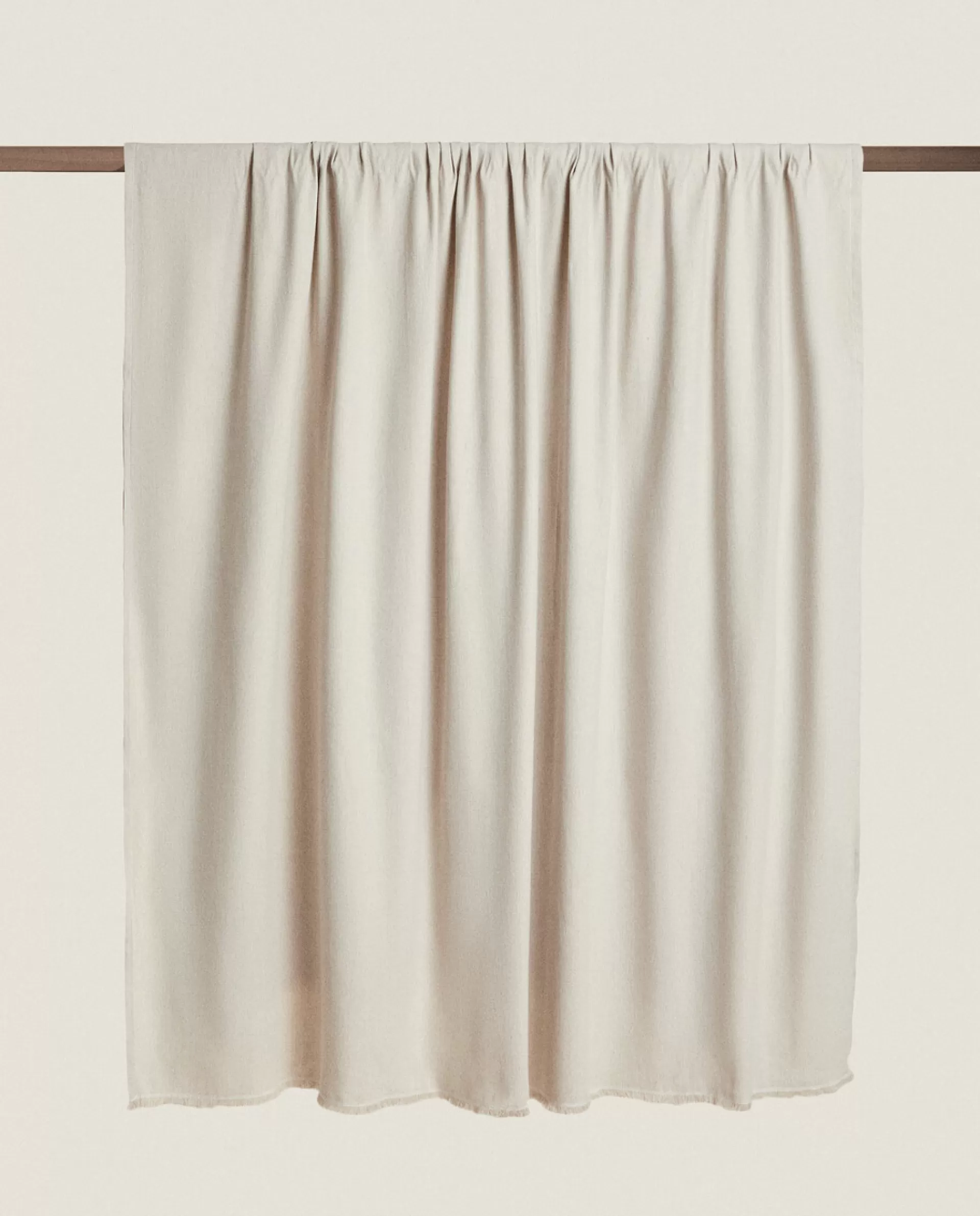 ZARA Home Cotton Multi-Purpose Blanket Natural Colour Best Sale