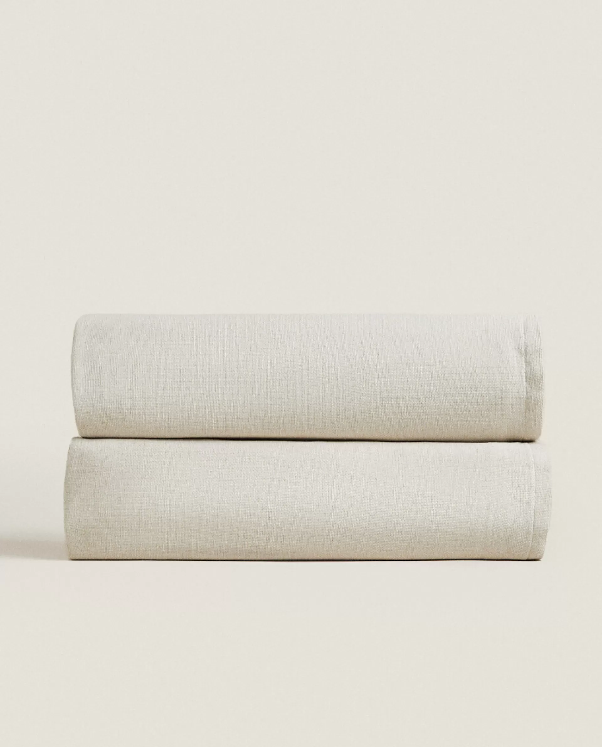 ZARA Home Cotton Multi-Purpose Blanket Natural Colour Best Sale