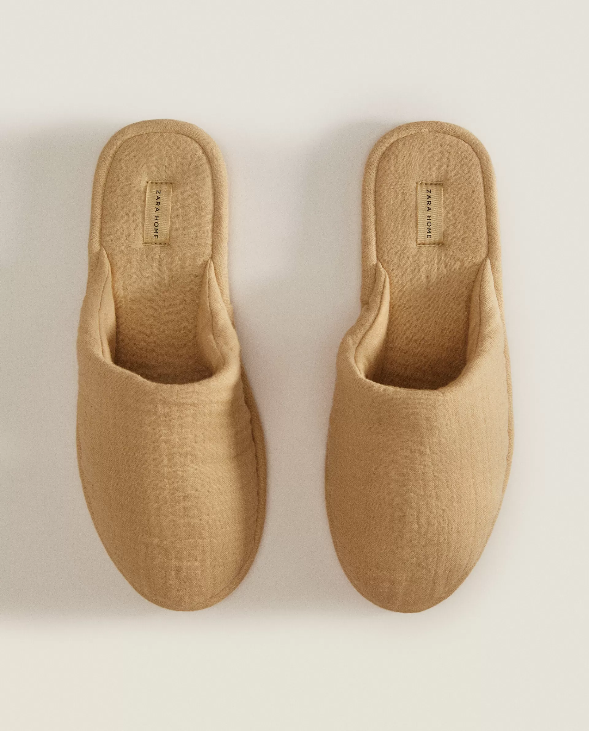 cotton_muslin_slippers_3-1.webp ZARA Home Cotton Muslin Slippers Ecru Outlet
